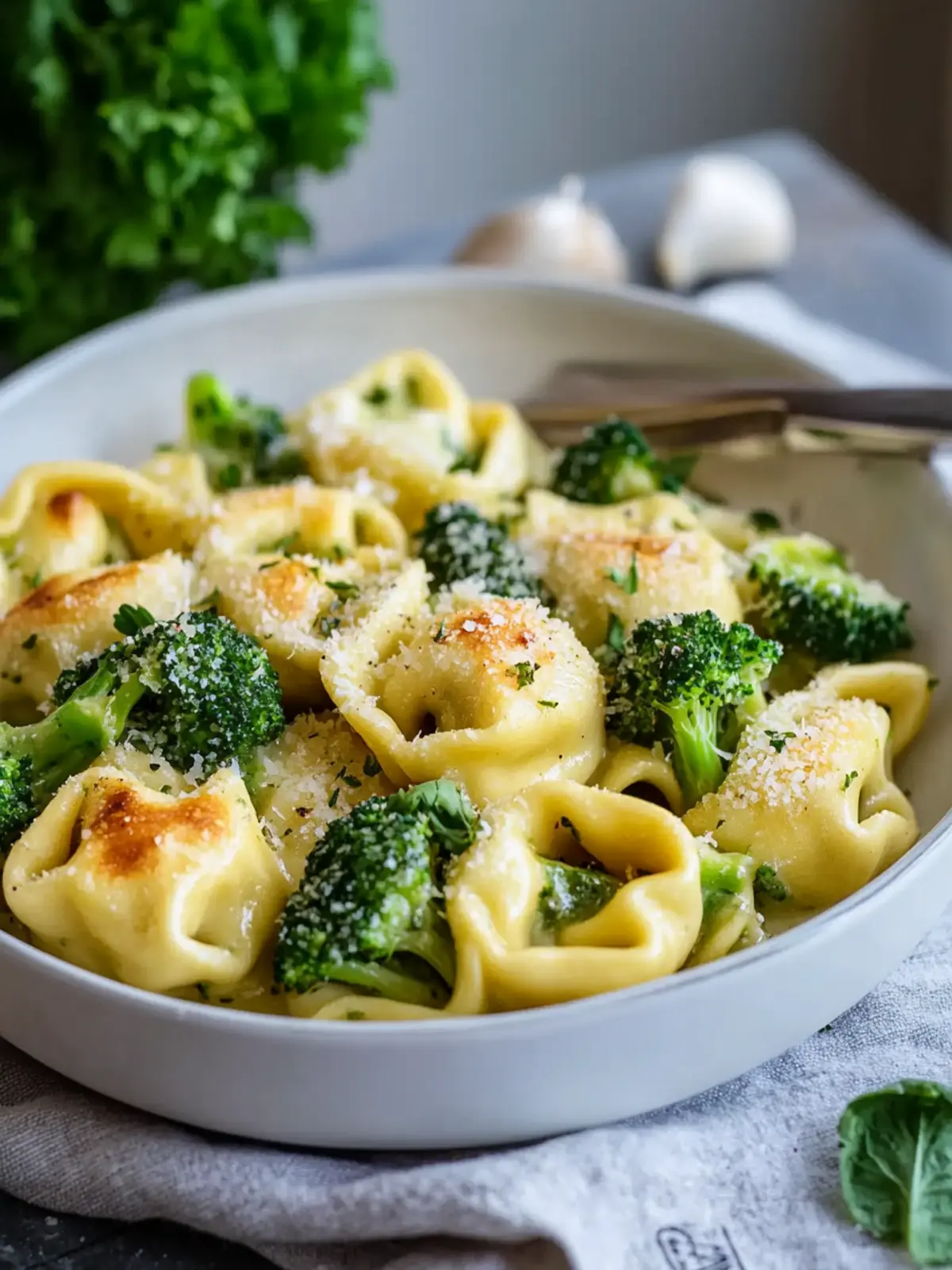 Schneller Tortellini Auflauf Vegetarisch mit Brokkoli für Genuss 2 Schneller Tortellini Auflauf Vegetarisch mit Brokkoli