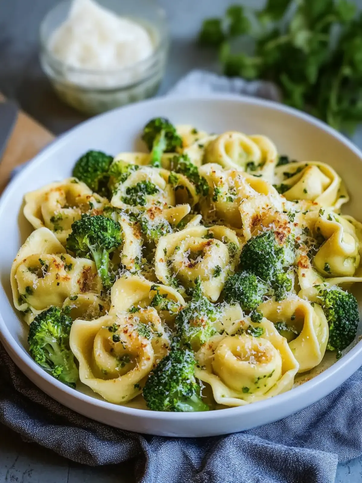Schneller Tortellini Auflauf Vegetarisch mit Brokkoli für Genuss 3 Schneller Tortellini Auflauf Vegetarisch mit Brokkoli