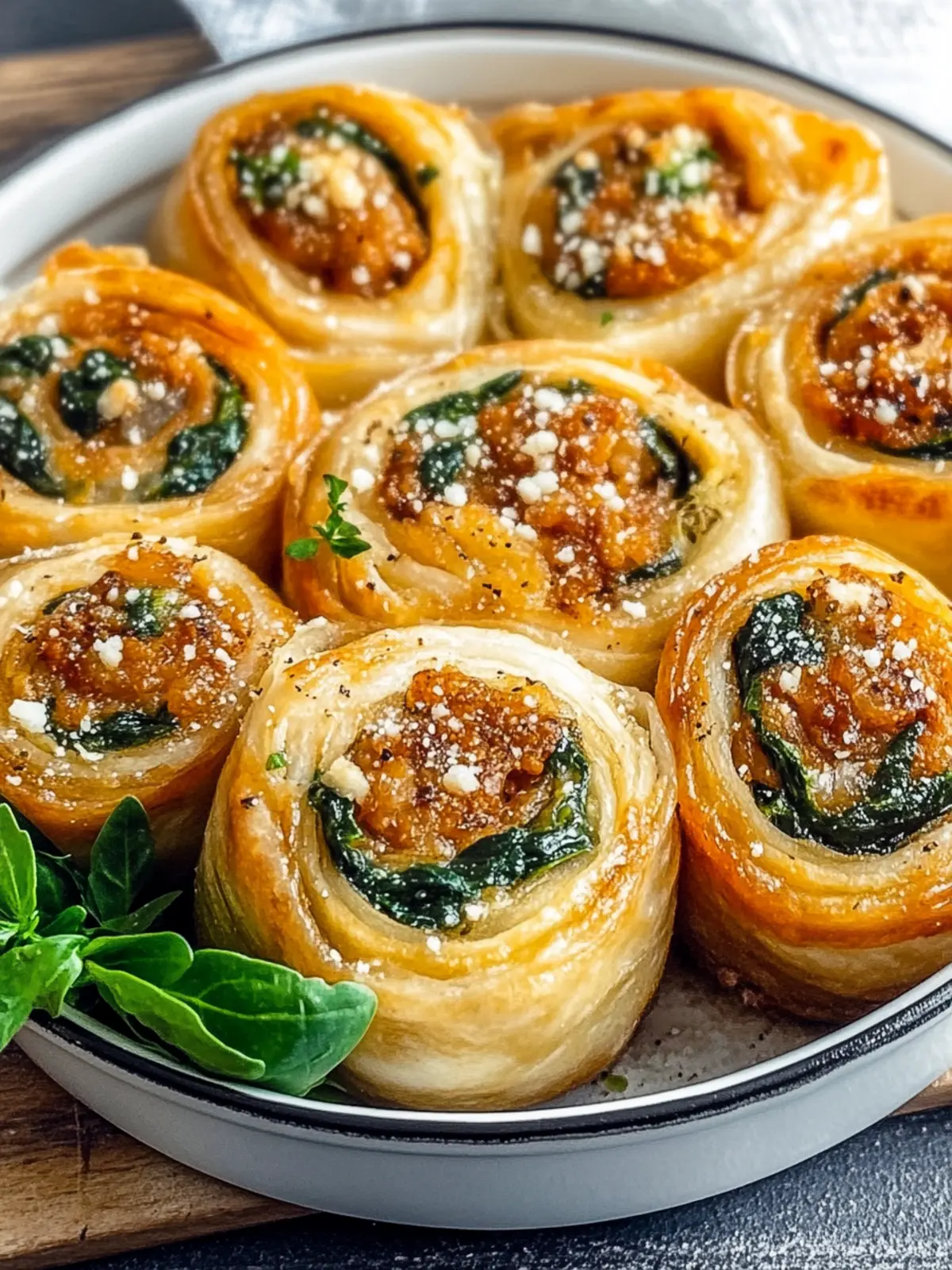 Vegane karamellisierte Zwiebel- und Spinat-Pizza-Rollen für dich 3 Vegane karamellisierte Zwiebel- und Spinat-Pizza-Rollen