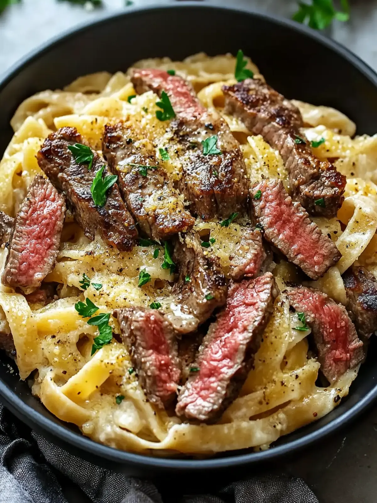 Cremige Steak Pasta Rezept für das perfekte Dinner zu Hause 4 Cremige Steak Pasta Rezept