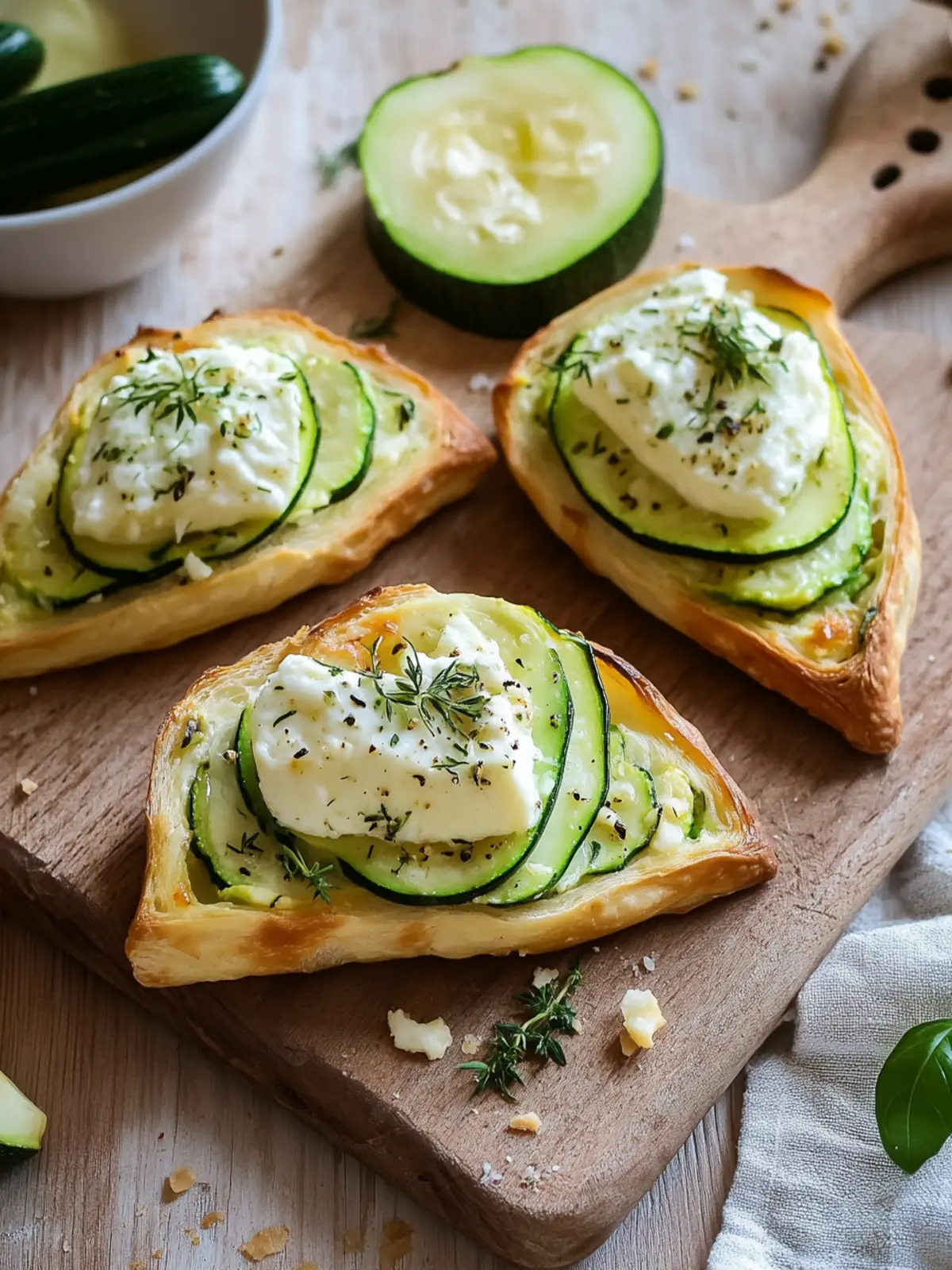 Knusprige Zucchini Frischkäse Taschen für den schnellen Genuss 4 Knusprige Zucchini Frischkäse Taschen