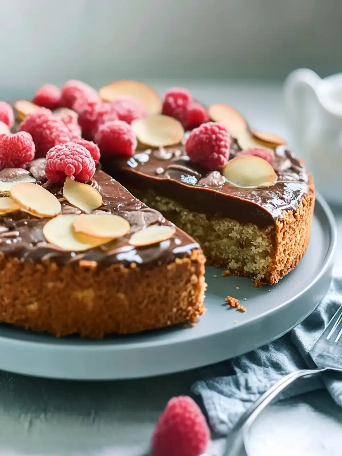 Niedrig Kohlenhydrat Kuchen mit knusprigem Mandeltopping 4 Niedrig Kohlenhydrat Kuchen