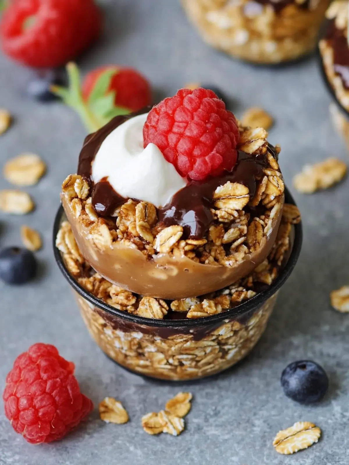 Granola-Tassen mit Nussmus: Leckere Snacks für jeden Tag 5 Granola-Tassen mit Nussmus