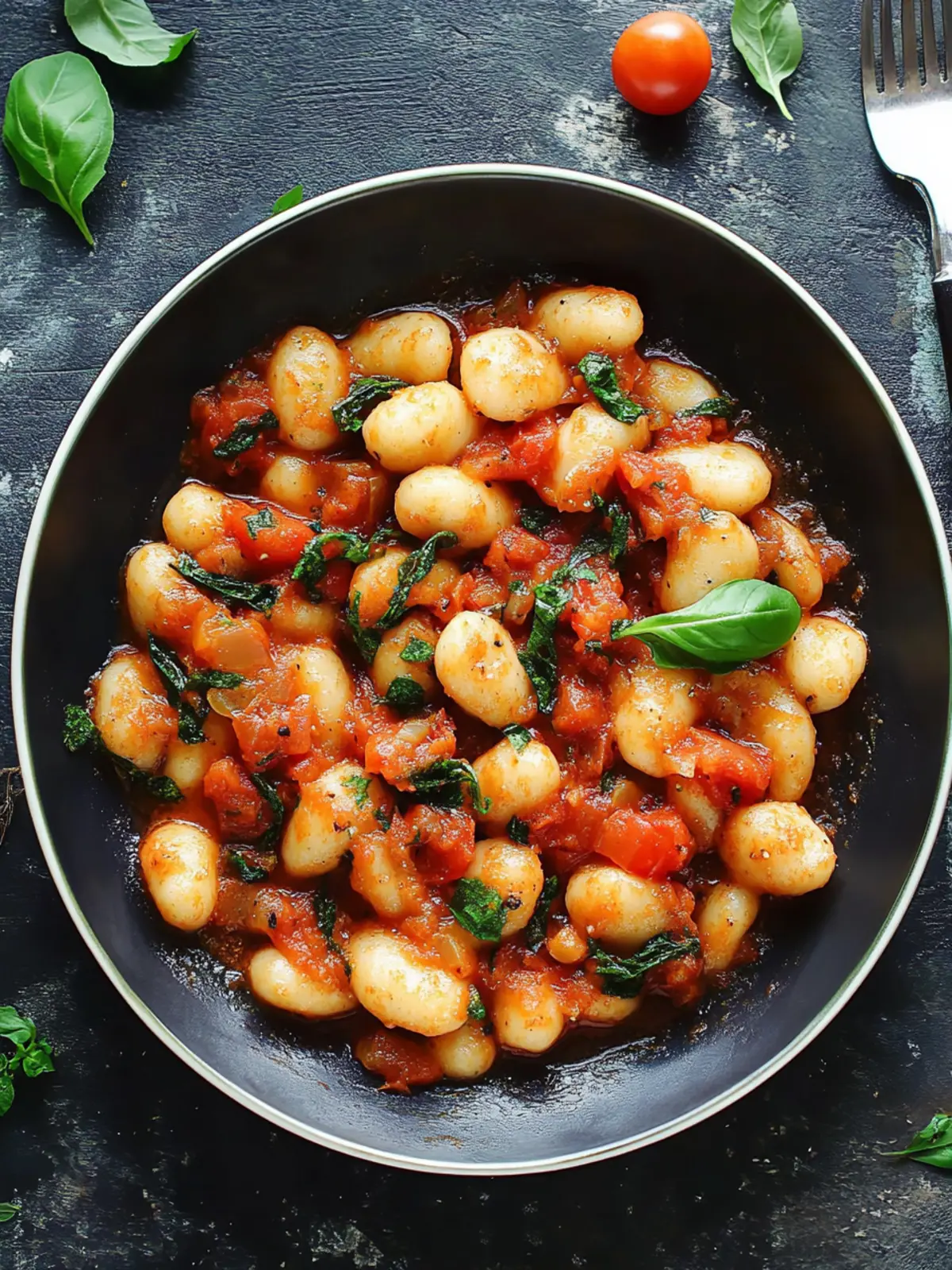 Einfache Gnocchi mit Tomatensauce für schnelle Genussmomente 4 Gnocchi mit Tomatensauce