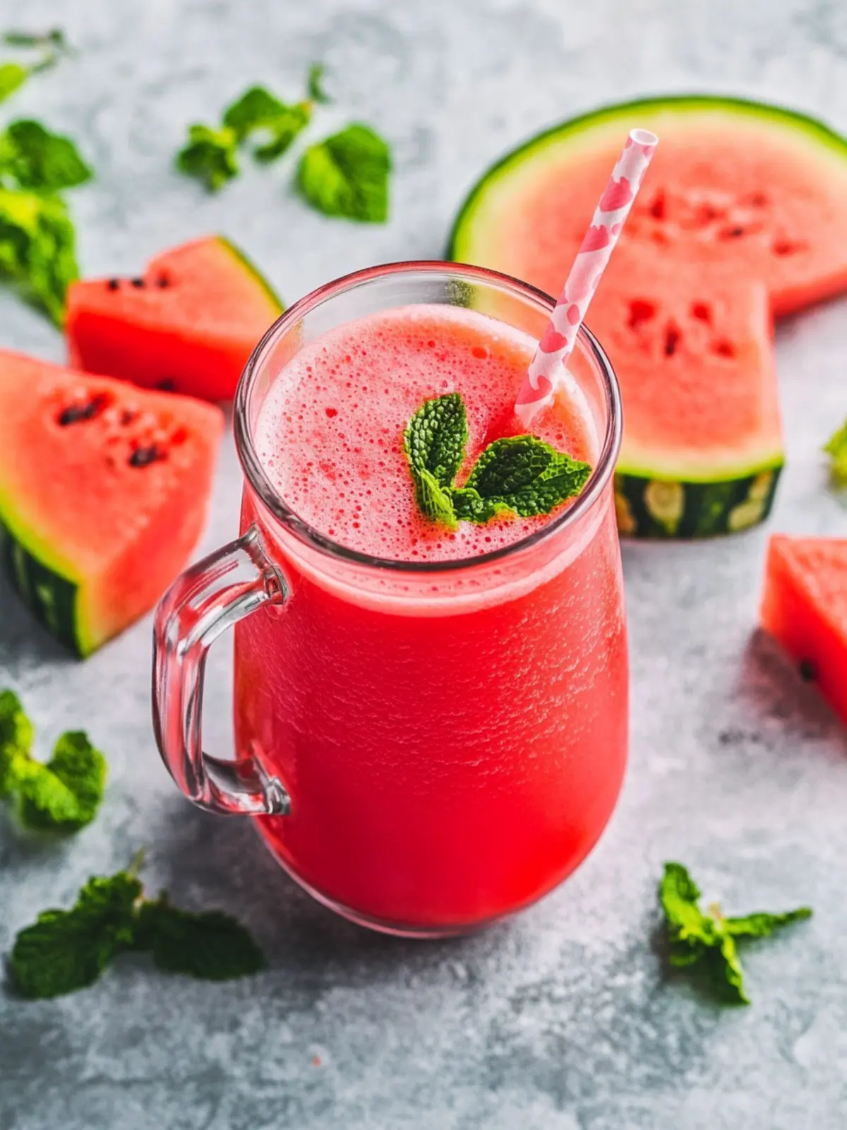 Erfrischender Wassermelonen-Smoothie für heiße Sommertage 3 Wassermelonen-Smoothie