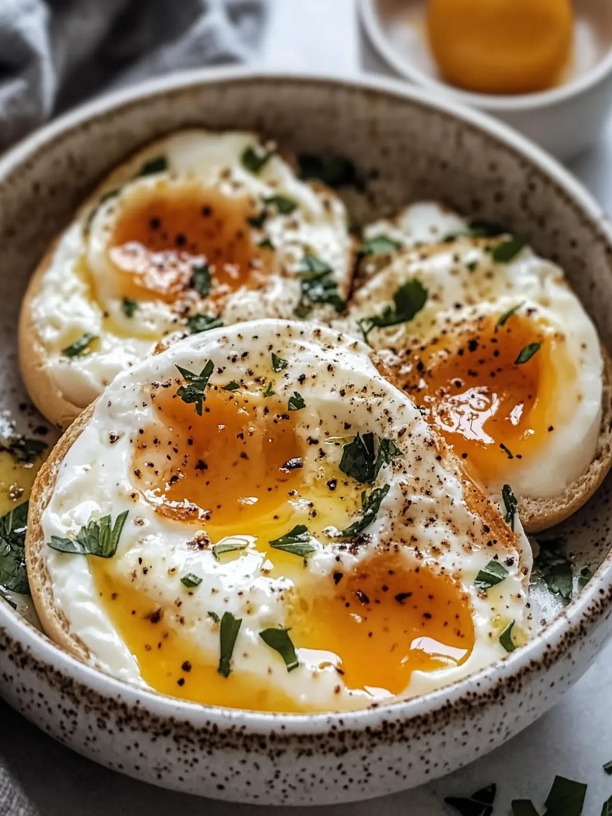 Türkische Eier mit cremiger Joghurt-Butter-Sauce