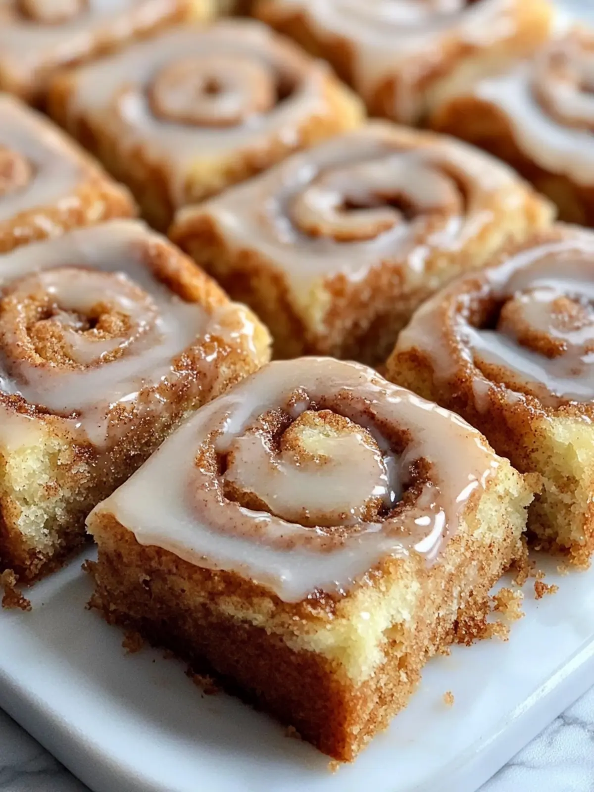 Zimtschneckenkuchen mit Vanilleglasur – Ganz ohne Hefe! 2 Cinnamon roll cake with vanilla glaze without yeast