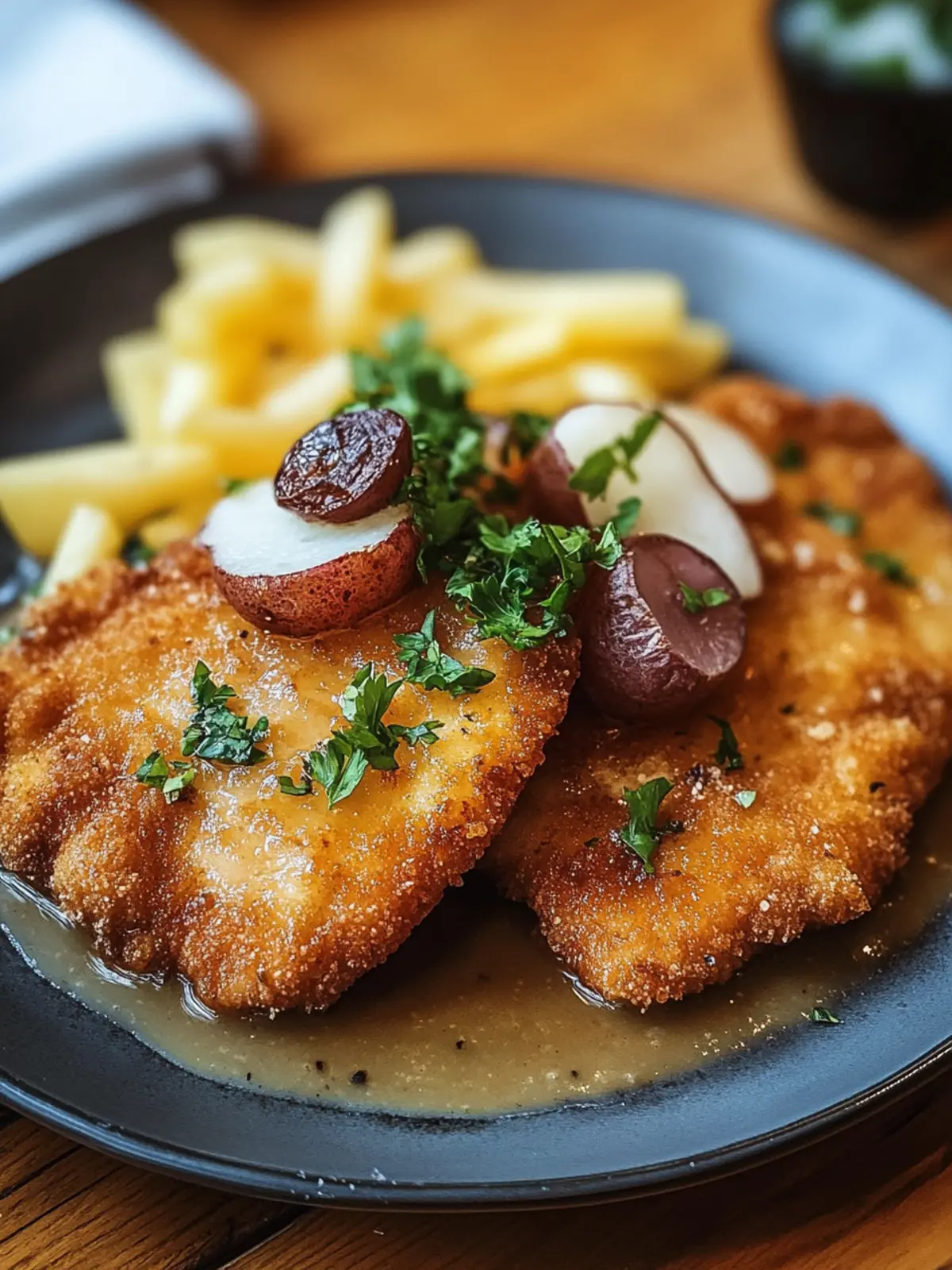 Traditionelles Deutsches Jägerschnitzel