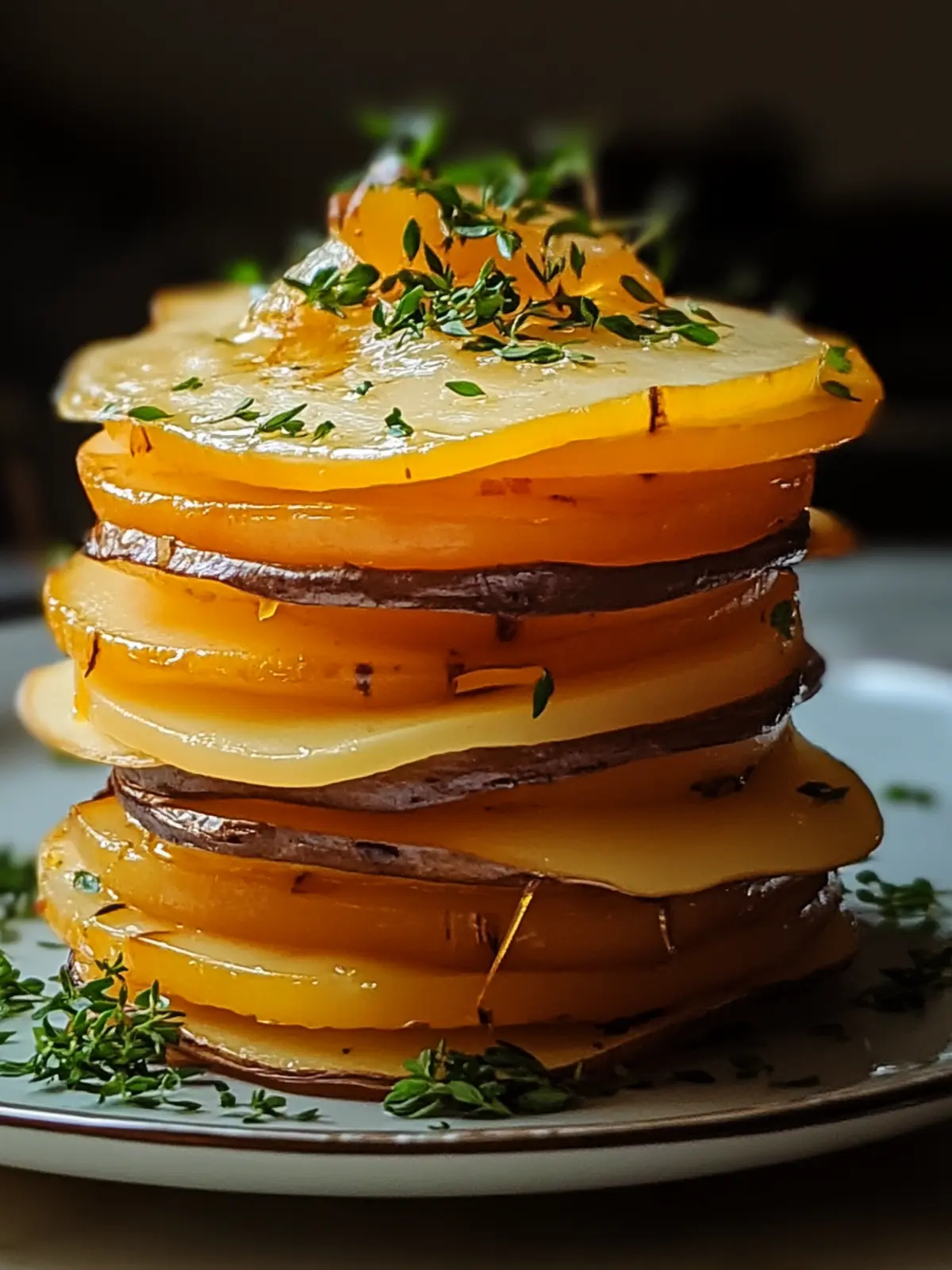 Käsige Gruyère-Süßkartoffel-Stacks – Einfach, köstlich und elegant 4 Käsige Gruyère-Süßkartoffel-Stacks