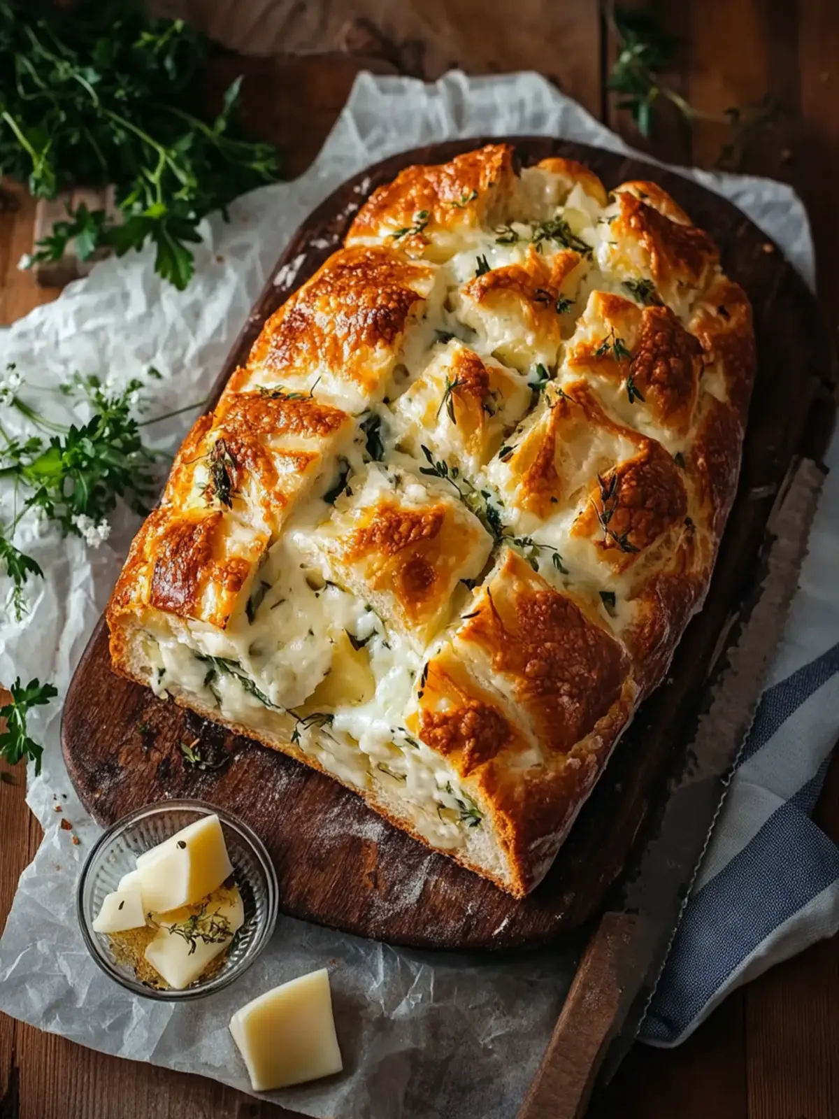 Zupfbrot Käse-Knoblauch – Der perfekte Snack für jede Feier 2 Zupfbrot Käse-Knoblauch