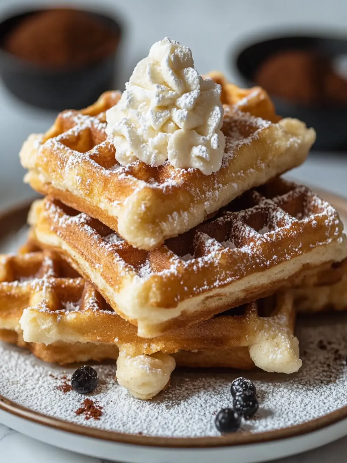 Bananenchurroswaffeln: Süßes Frühstück mit Crunch-Faktor 4 Bananenchurroswaffeln