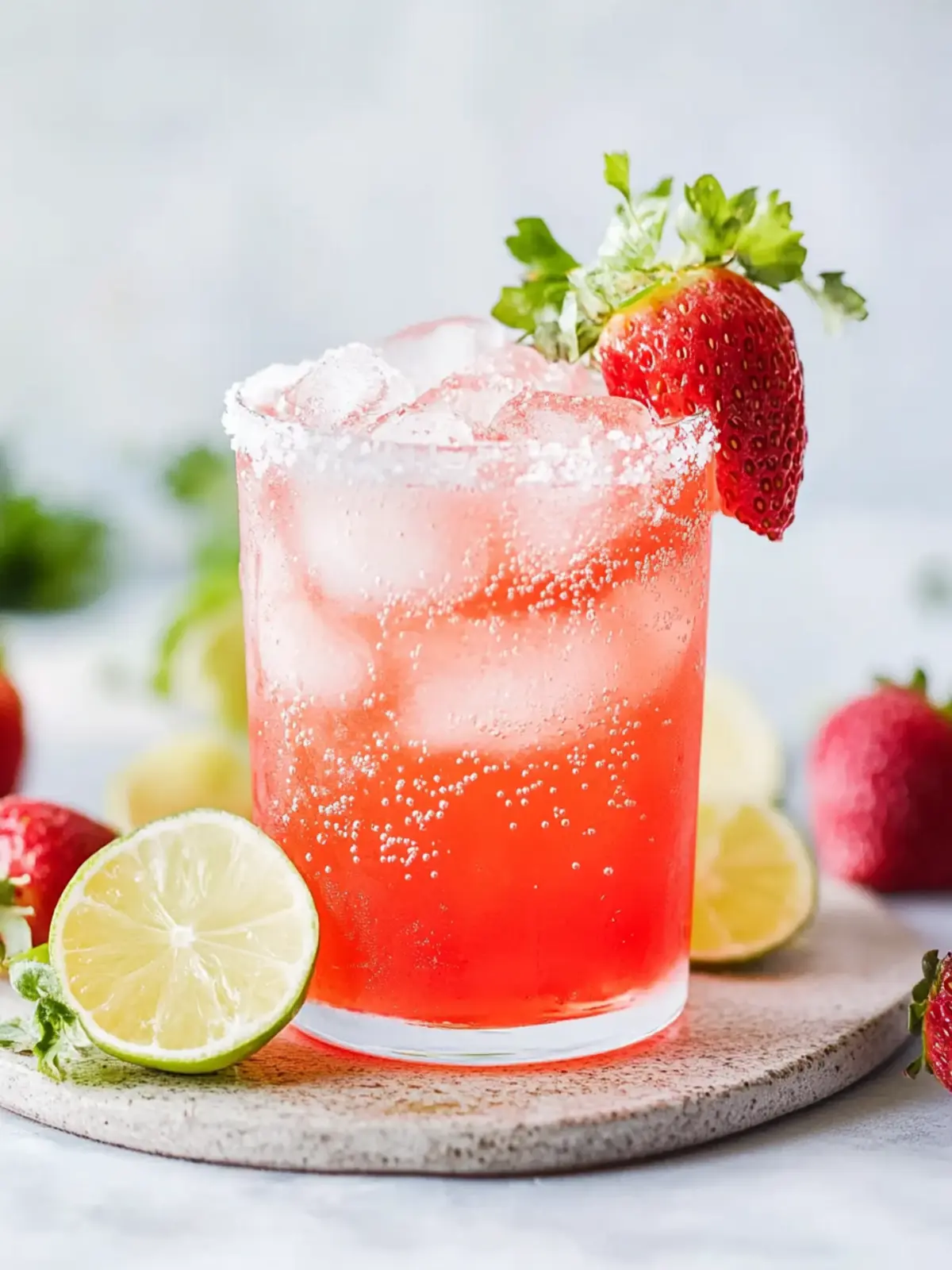 Erdbeer-Limette-Mocktail-Margarita für erfrischende Sommermomente 2 Erdbeer-Limette-Mocktail-Margarita