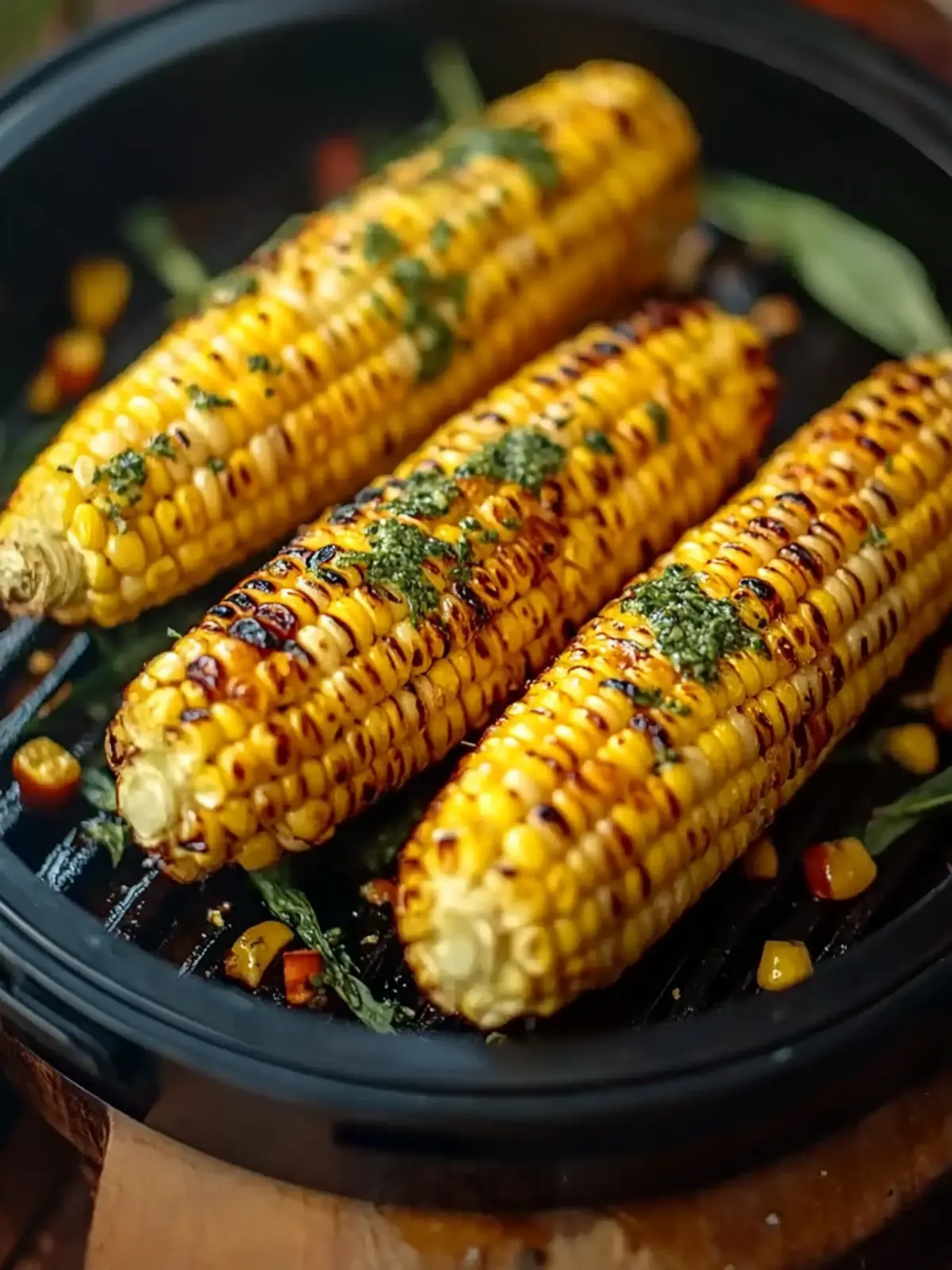 Grill das perfekte Maiskolben mit aromatischer Kräuterbutter 5 Grilled corn on the cob with herb butter