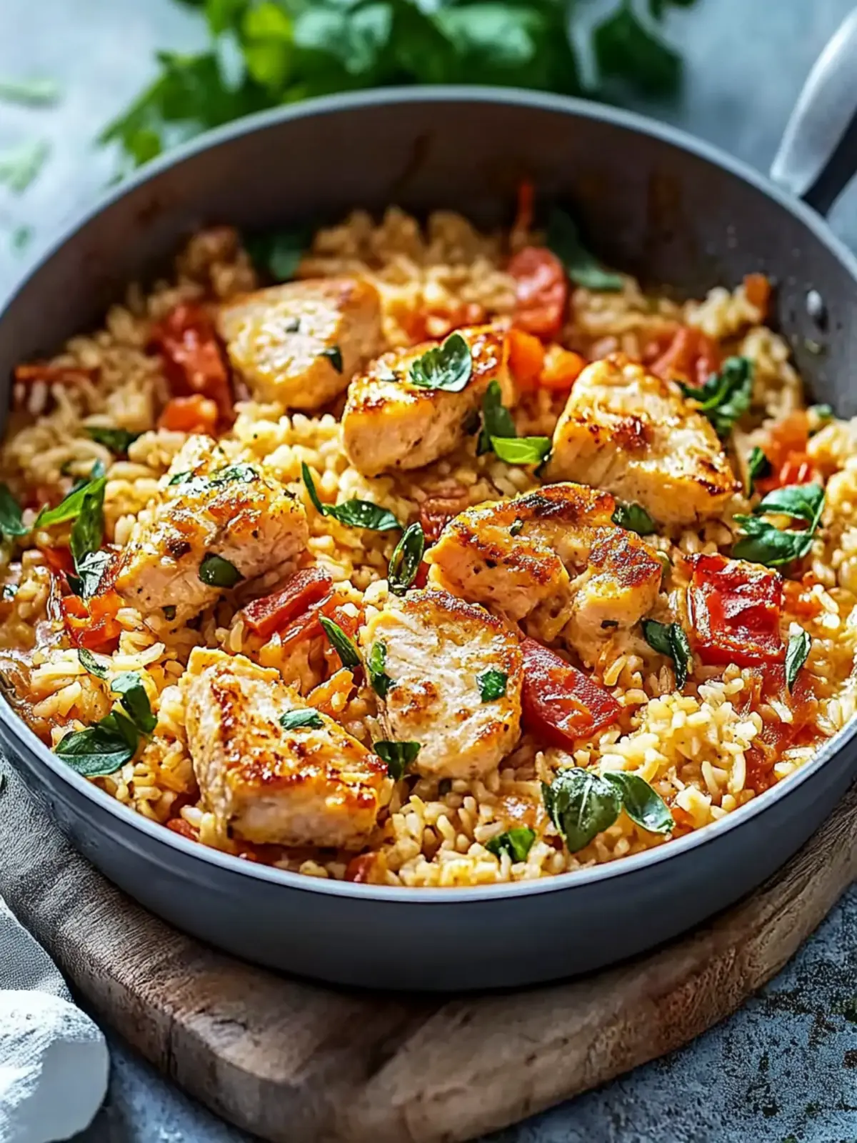 One-Pot Hähnchen und Reis: Einfaches Familienglück für alle 2 One-Pot Hähnchen und Reis