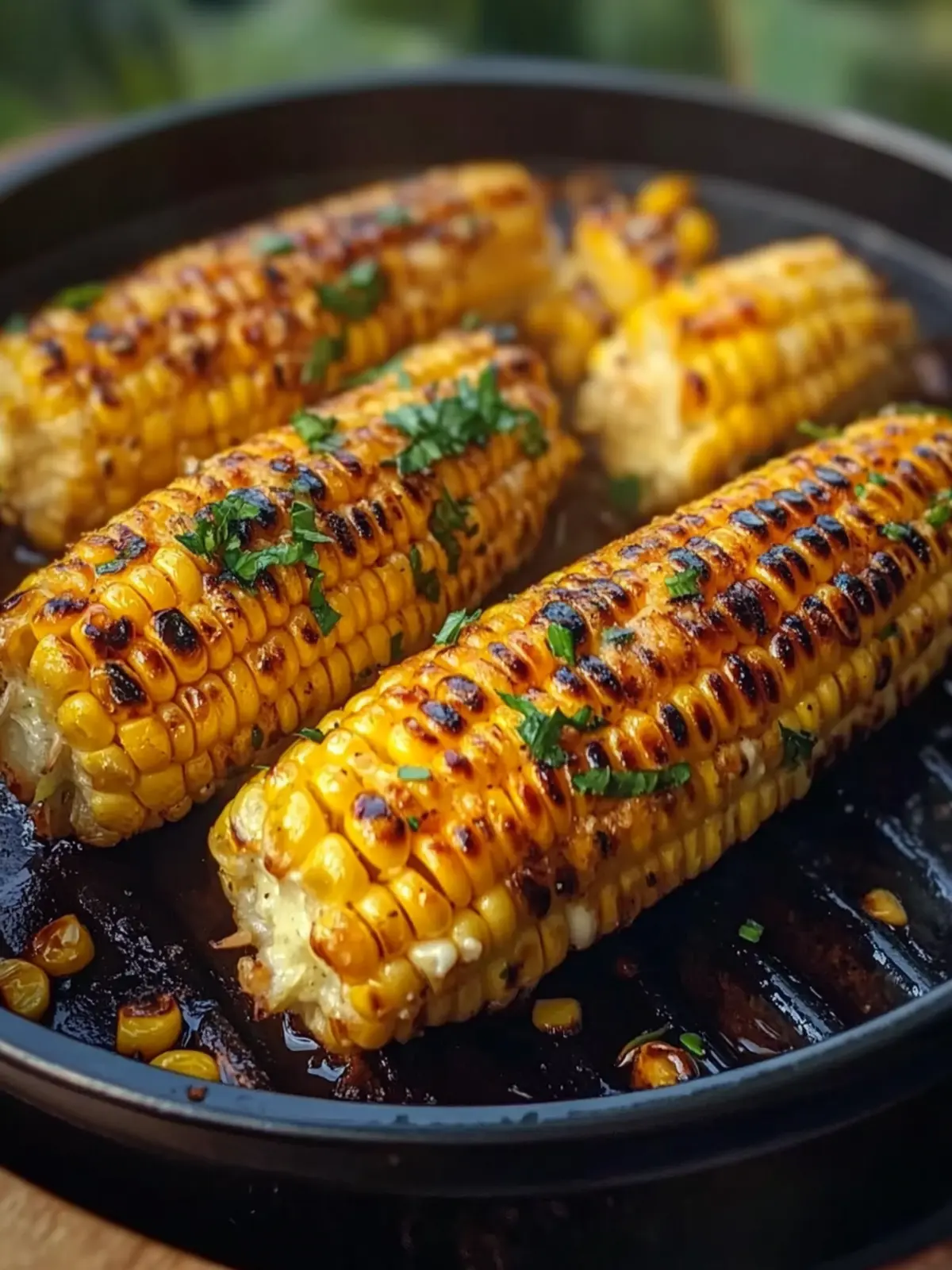 Grill das perfekte Maiskolben mit aromatischer Kräuterbutter 3 Grilled corn on the cob with herb butter
