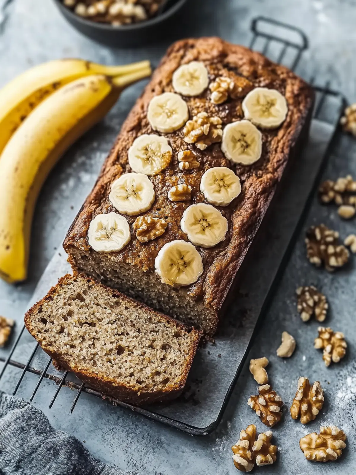 Bananenbrot mit Walnüssen – Saftig, einfach und unwiderstehlich 3 Bananenbrot mit Walnüssen
