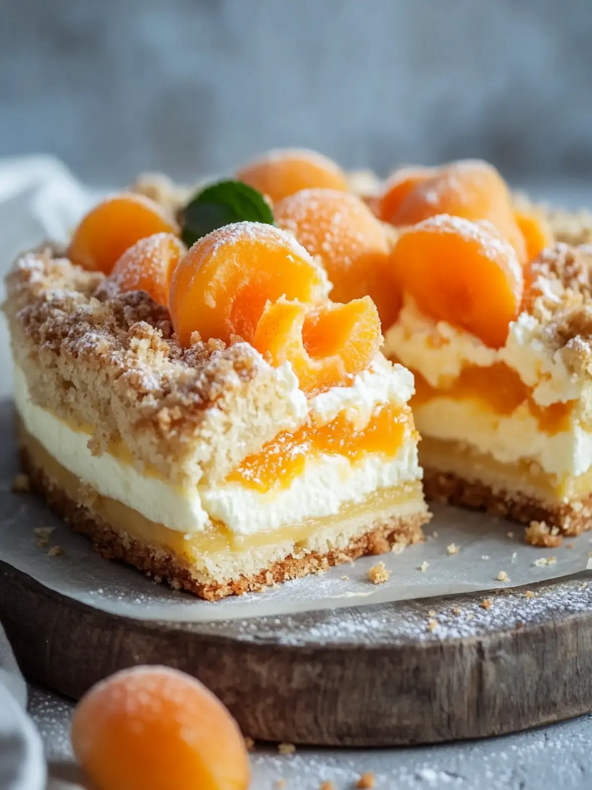 Aprikosenkuchen mit Quark und Streuseln – Sommerlich frisch genießen 3 Aprikosenkuchen mit Quark und Streuseln