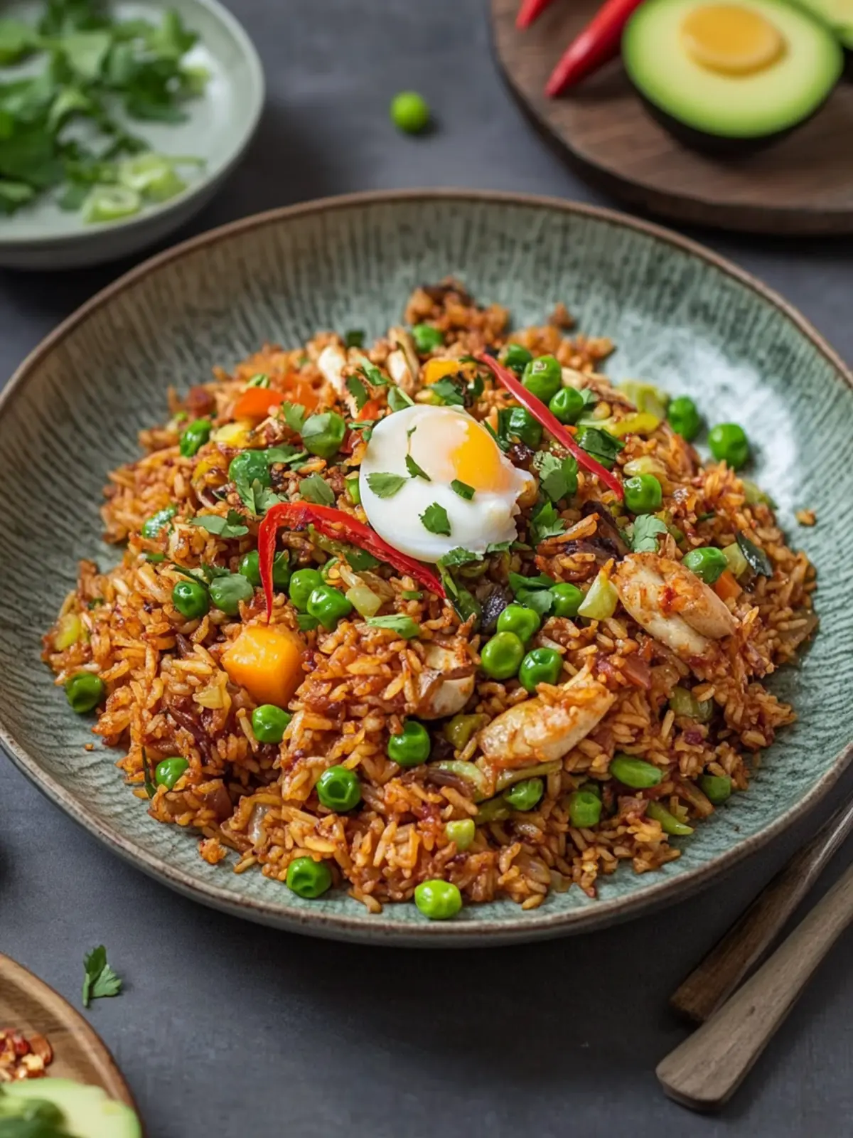 Schnelles Nasi Goreng: Indonesischer gebratener Reis für Eilige 2 Schnelles Nasi Goreng (indonesischer gebratener Reis)