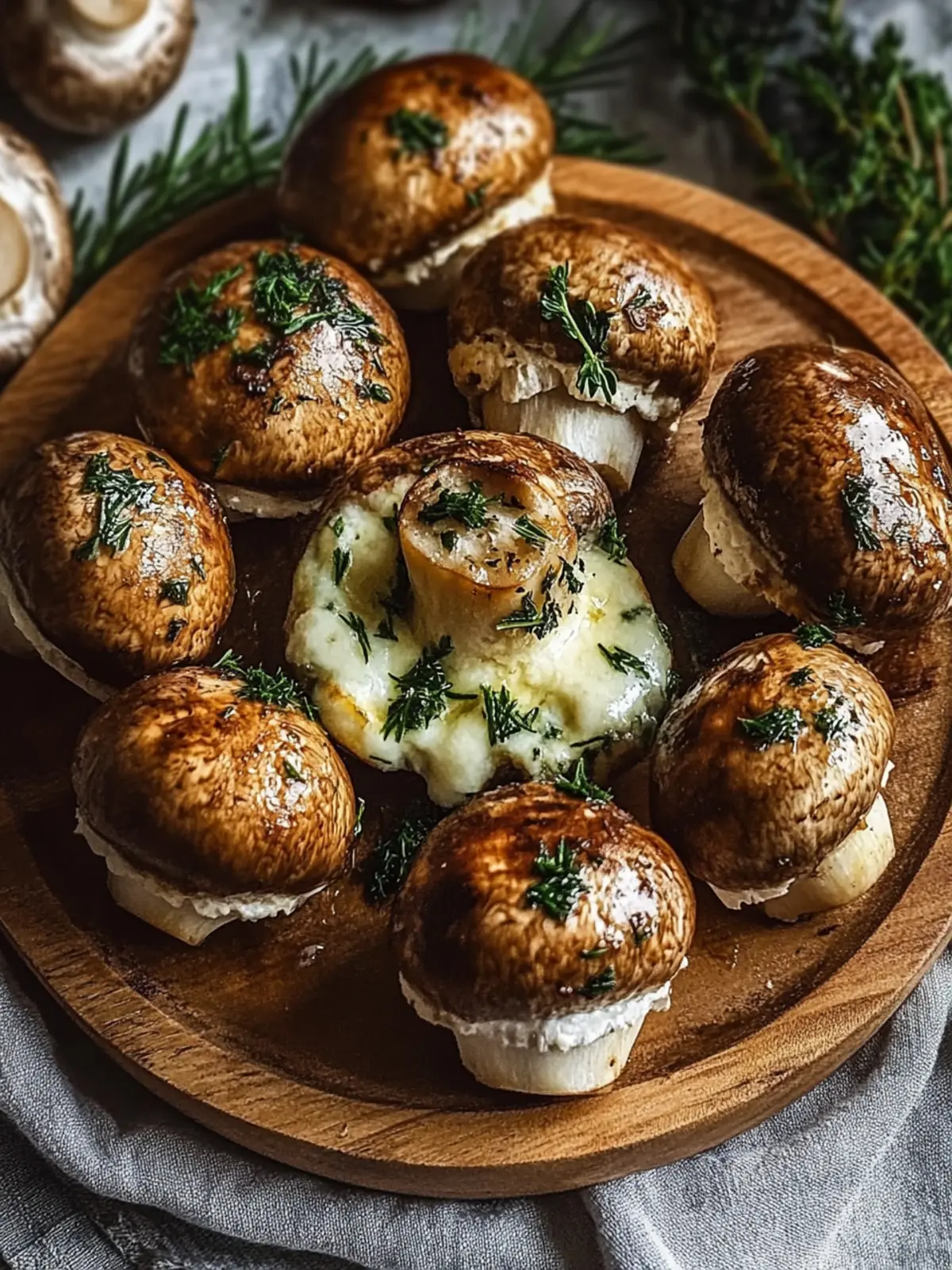 Gefüllte Champignons vom Grill: Ein kreatives Grillvergnügen 4 Gefüllte Champignons vom Grill
