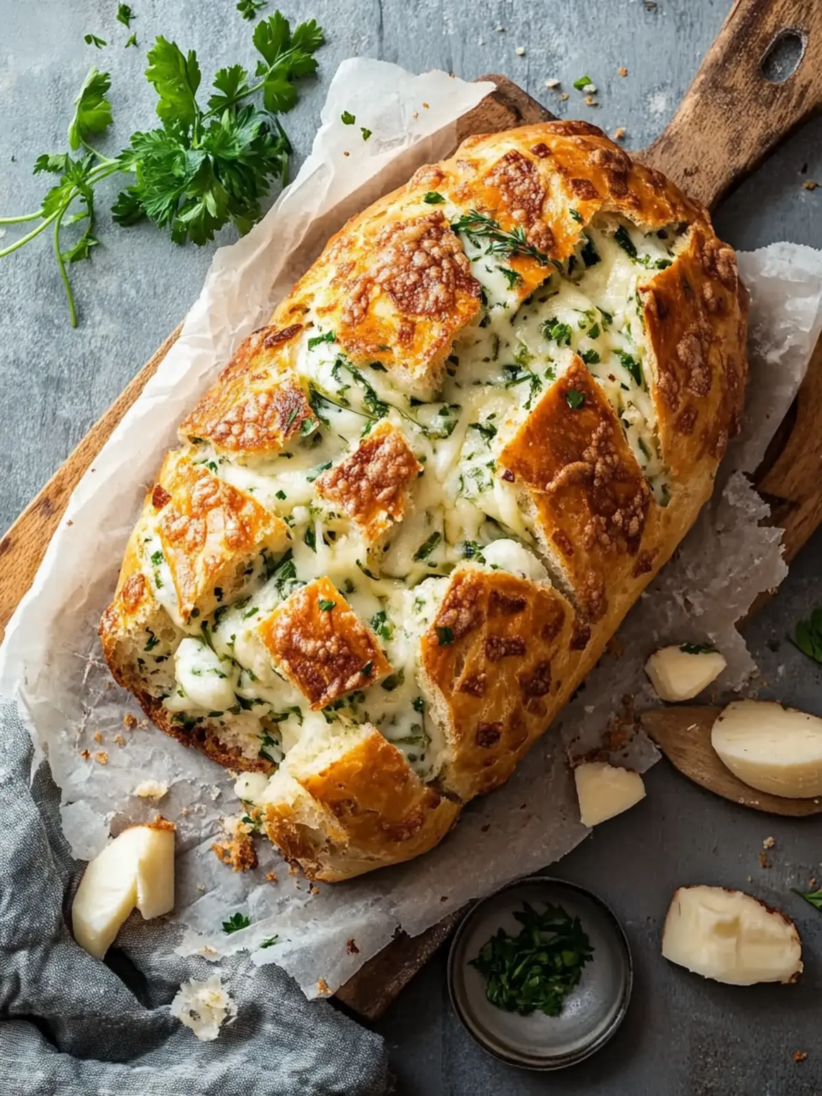 Zupfbrot Käse-Knoblauch – Der perfekte Snack für jede Feier 4 Zupfbrot Käse-Knoblauch