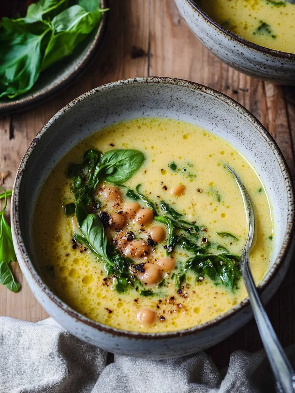 Wow, cremige Kichererbsensuppe in unter 30 Minuten! 4 Kichererbsensuppe