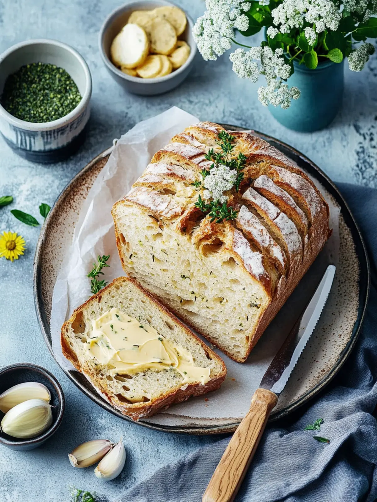 Zupfbrot mit Kräuterbutter – Der Star deiner Grillpartys 4 Zupfbrot mit Kräuterbutter