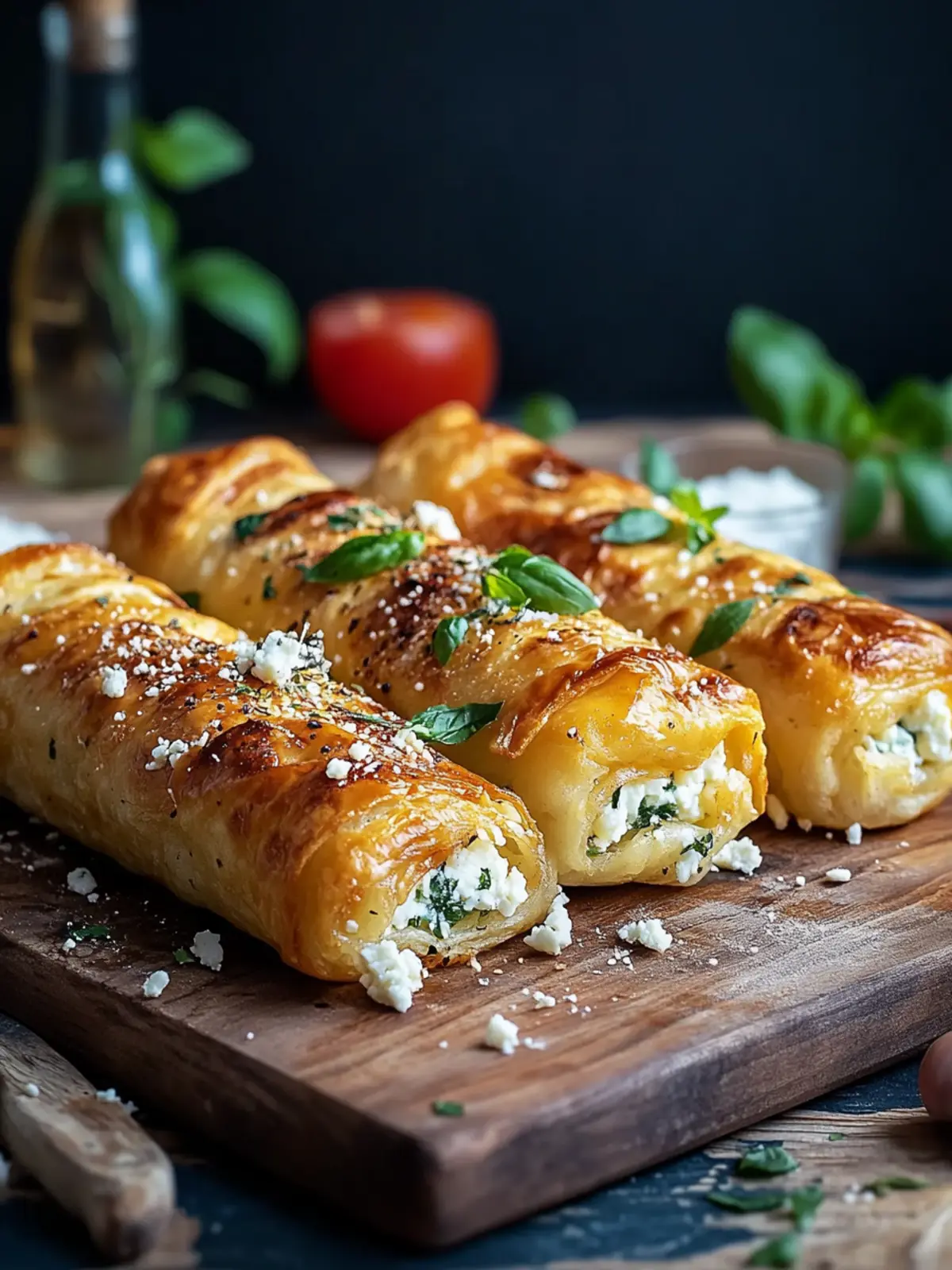 Schnelle Feta-Röllchen