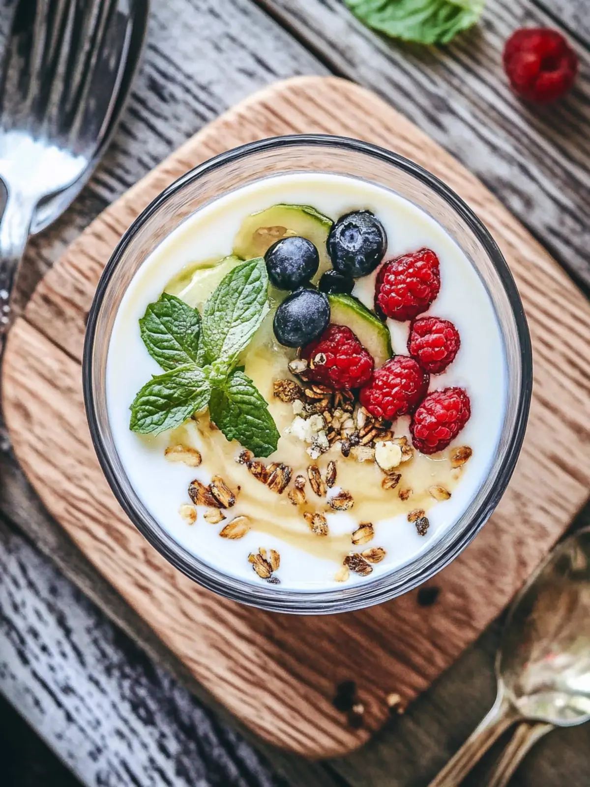 Veganer griechischer Joghurt Superfood-Schüssel für Frühstücksgenuss 5 Veganer griechischer Joghurt Superfood-Schüssel