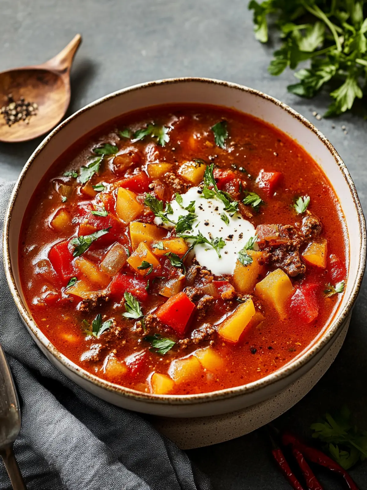 Ungarische Gulaschsuppe: Herzhaftes Soulfood für kalte Tage 4 Ungarische Gulaschsuppe