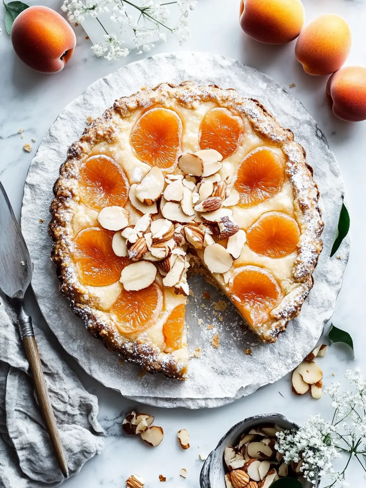 Aprikosen-Galette mit Mandelplättchen – Einfaches Sommervergnügen 2 Aprikosen-Galette mit Mandelplättchen