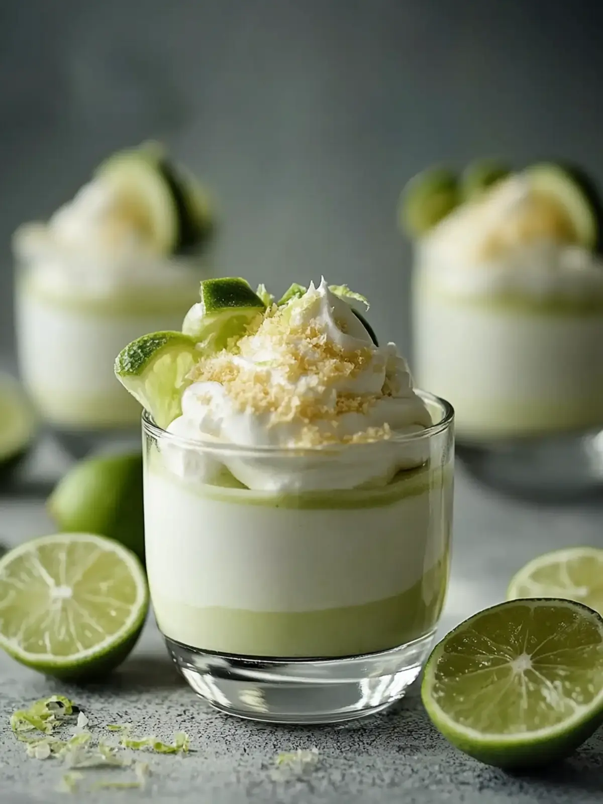 Lime-Mousse with yogurt