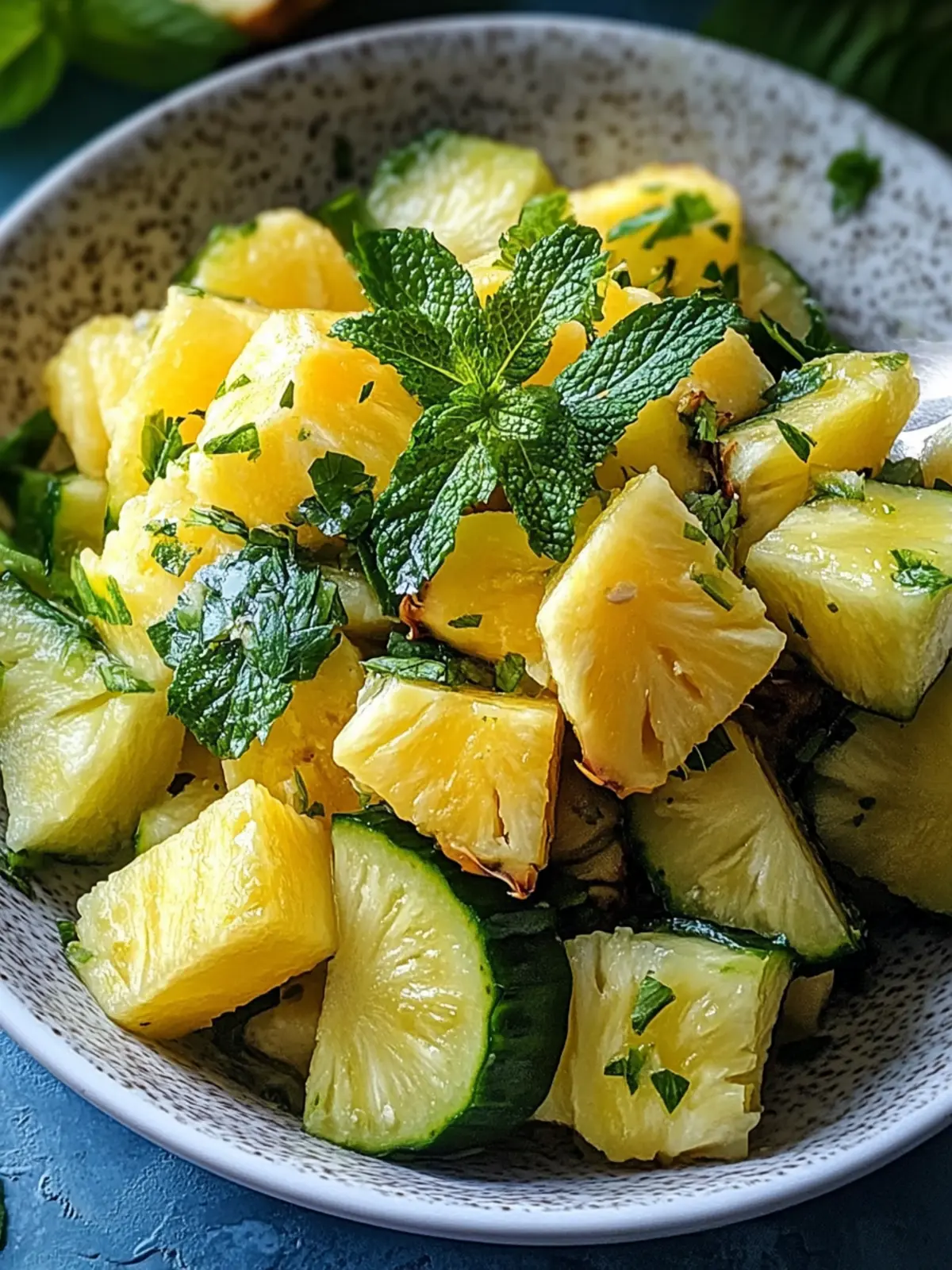 Erfrischender Ananas-Gurkensalat für heiße Sommertage 3 Ananas-Gurkensalat