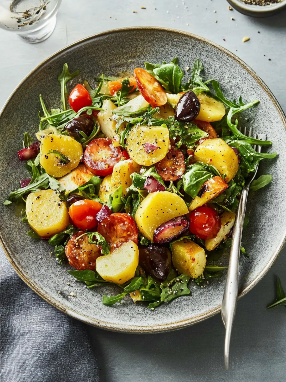 Vietnamesischer Mediterraner Kartoffelsalat für den Sommer 5 Mediterraner Kartoffelsalat