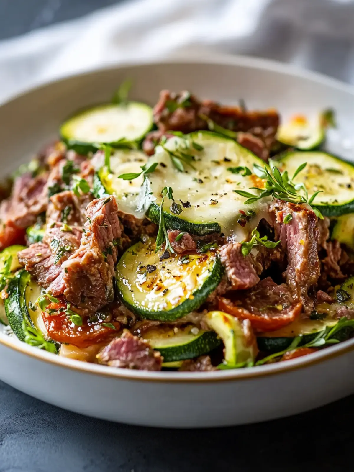 Low Carb Griechischer Nudelauflauf mit Zucchini und Hackfleisch - Lecker und Gesund! 3 Low Carb Griechischer Nudelauflauf mit Zucchini und Hackfleisch