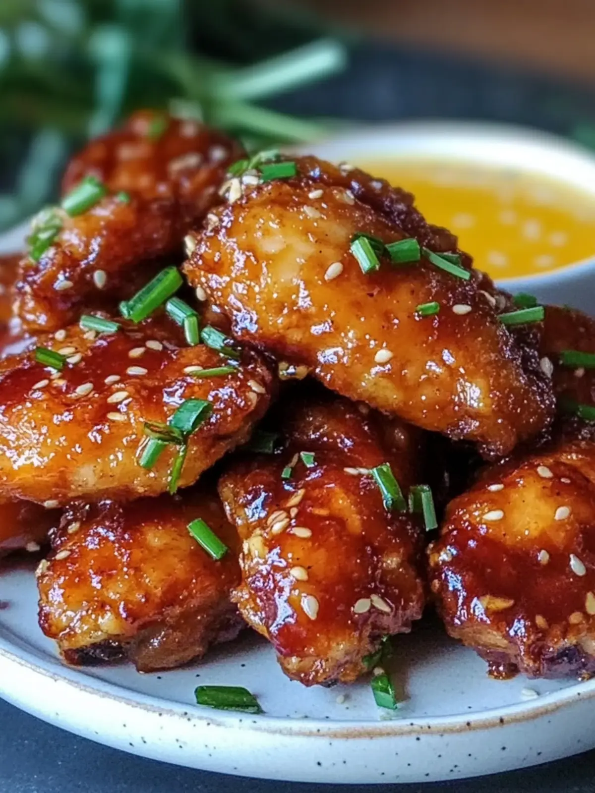 Knusprige Airfryer Hähnchen-Wings mit Honig-Knoblauch Genuss 5 Crispy Airfryer Chicken Wings with Honey Garlic