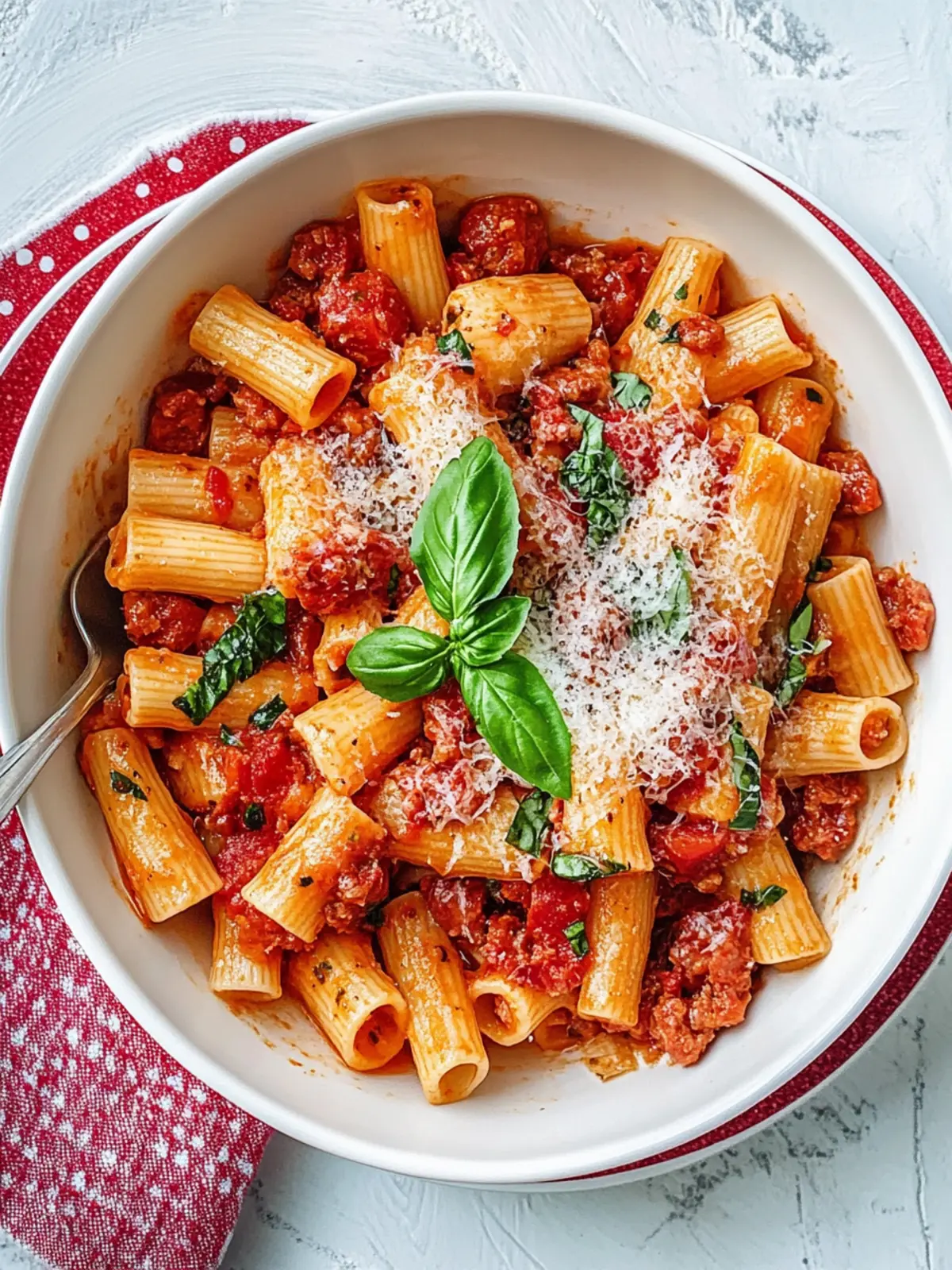 Schnelle One-Pot-Bolognese mit Pilzen für ein schnelles Dinner 4 One-Pot-Bolognese