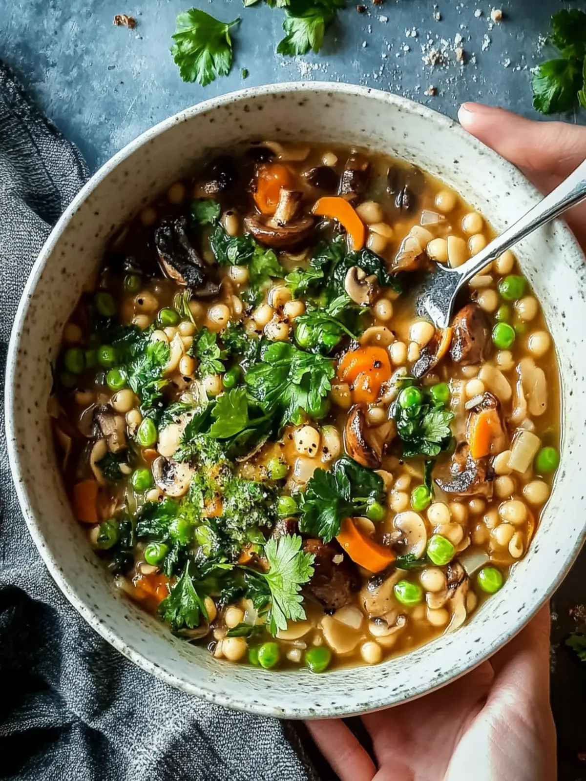 Veganer Linsen-Pilz-Eintopf – Herzhaft und voller Geschmack 4 Veganer Linsen-Pilz-Eintopf