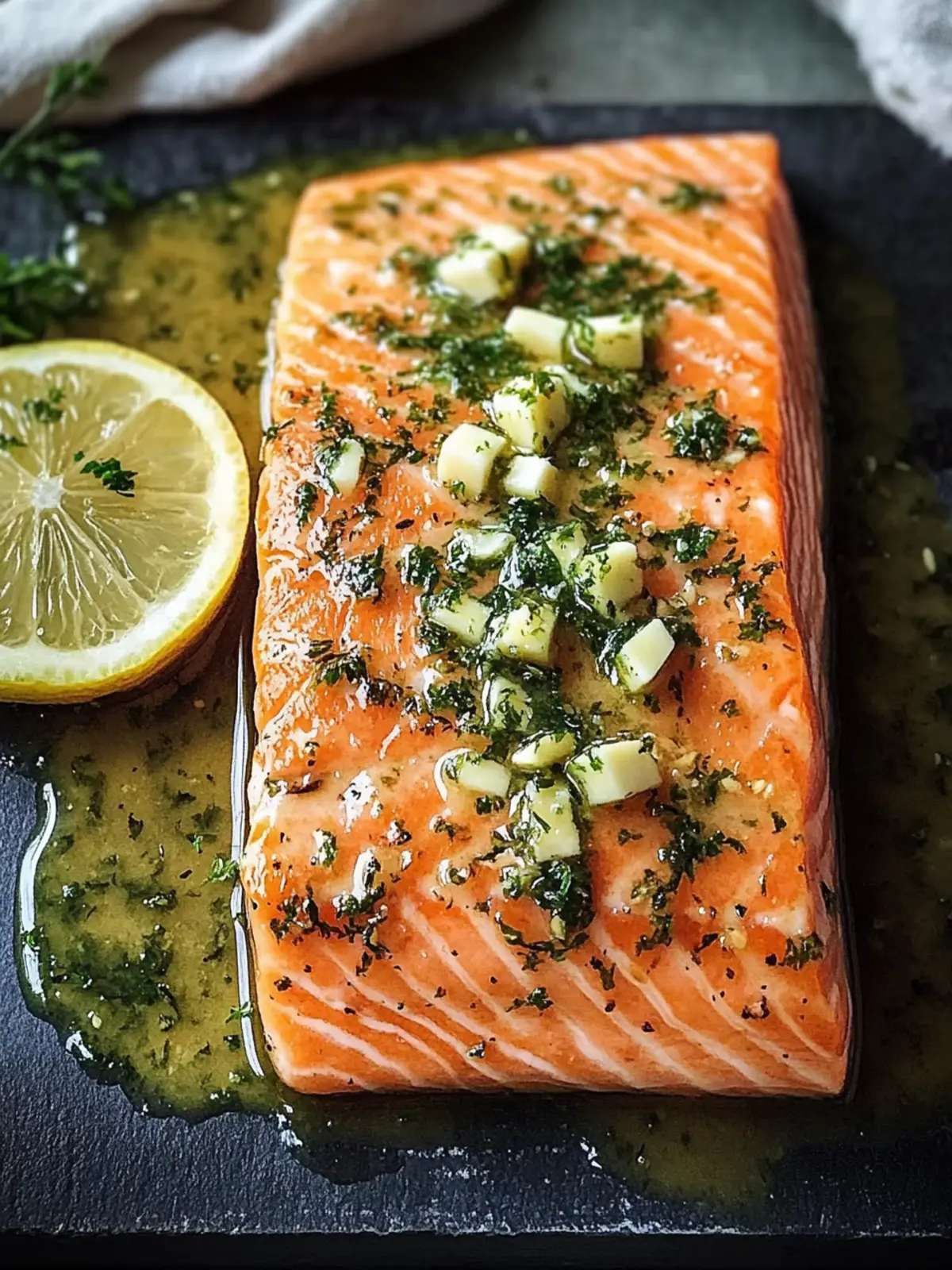 Knoblauchbutter-Lachs: Gesunder Genuss in nur 30 Minuten 5 Knoblauchbutter-Lachs