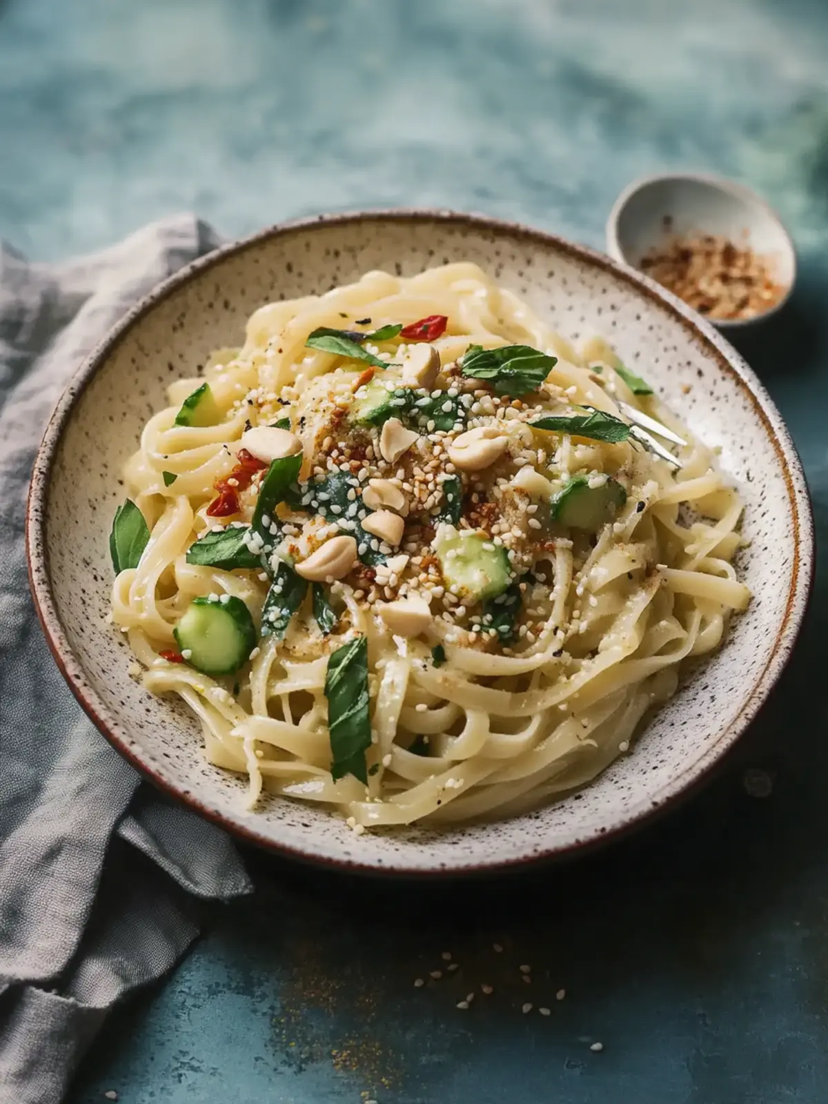 Sesamnudeln mit Zoodles und Spinat: Blitzschnell & Gesund genießen 5 Sesamnudeln mit Zoodles und Spinat