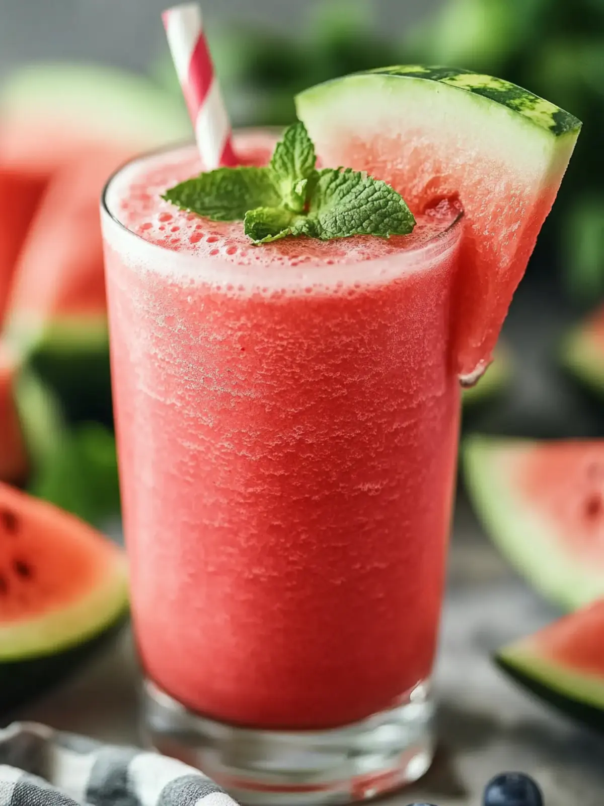 Wassermelonen Smoothie – Erfrischender Genuss für heiße Tage 4 Wassermelonen Smoothie – Erfrischender