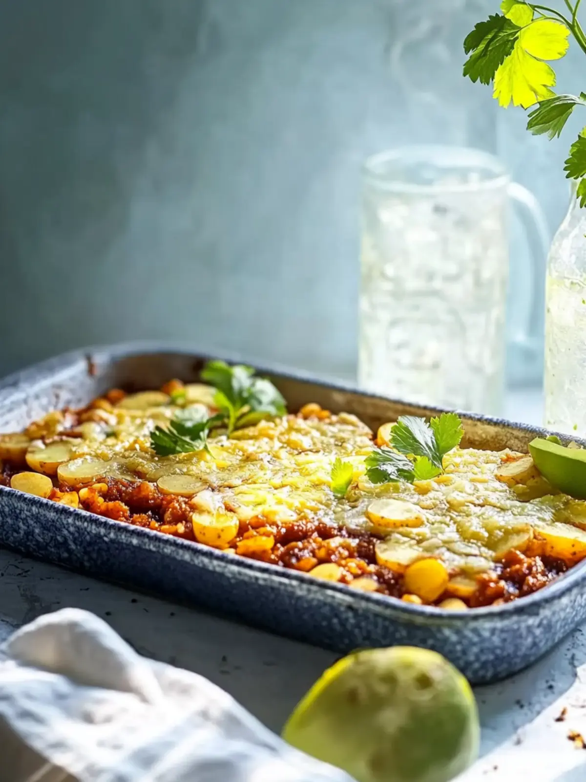 Mexikanischer Kartoffel-Fleisch-Auflauf für echte Genießer 4 Potato-Meat-Casserole in Mexican Style