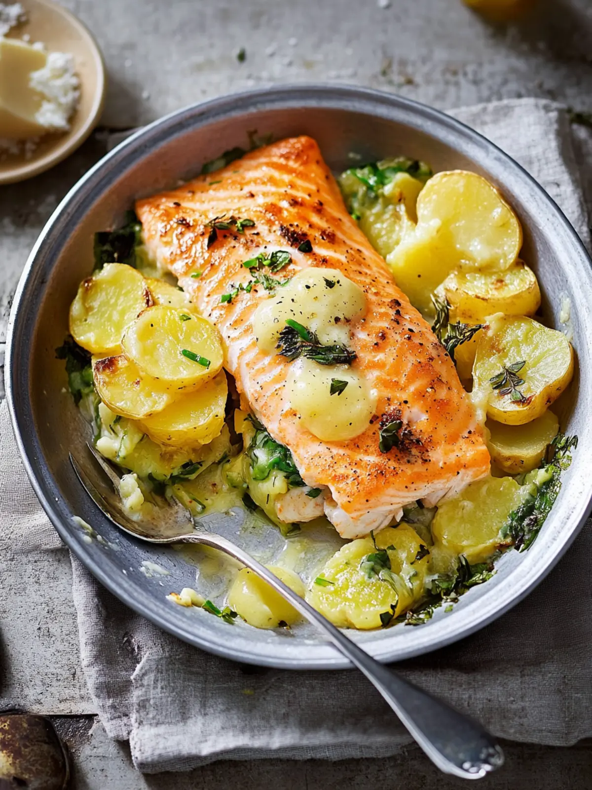 Zarter Lachs Auflauf mit Kartoffeln für gemütliche Abende 5 Zarter Lachs Auflauf mit Kartoffeln