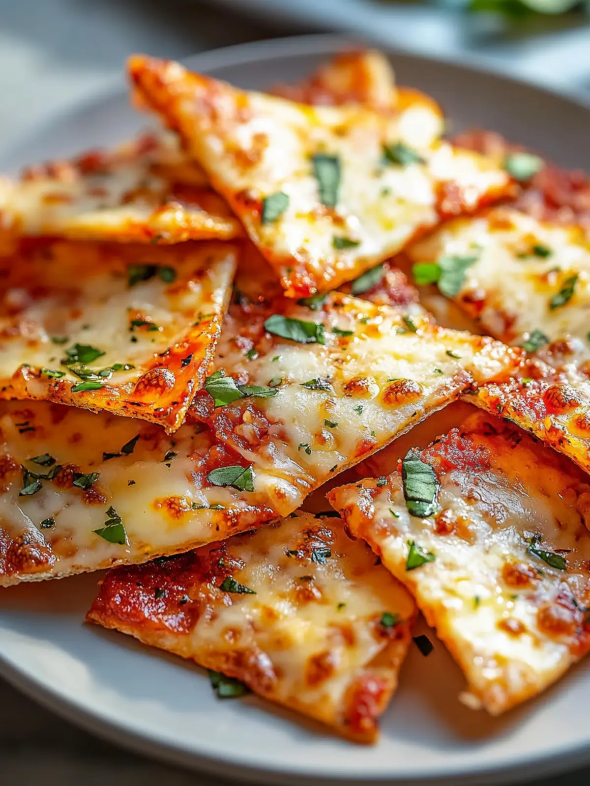 Knusprige Air Fryer Pizza Chips mit Mozzarella für jeden Snack-Tag 3 Knusprige Air Fryer Pizza Chips mit Mozzarella-Genuss