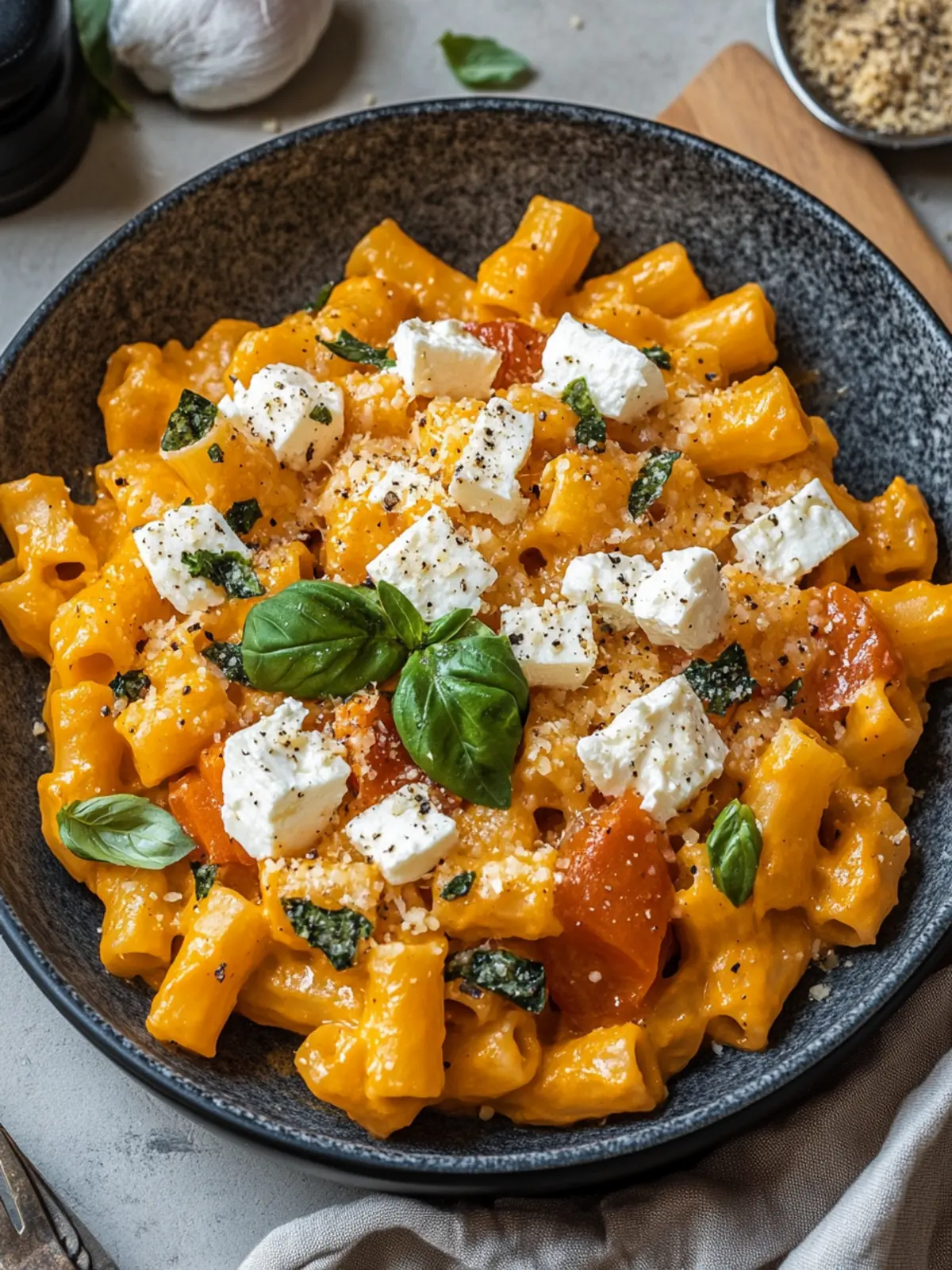 Kürbis Pasta mit Feta Hirtenkäse – Ein cremiger Genuss für den Herbst 2 Kürbis Pasta mit Feta Hirtenkäse