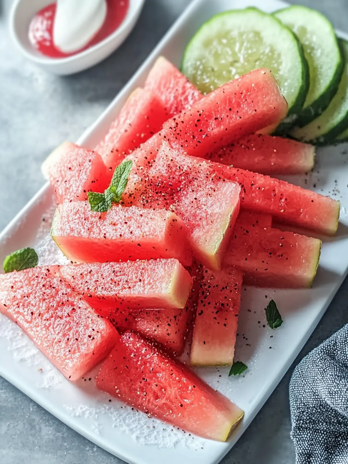 Gesunde Wassermelonen-Pommes: Erfrischender Snack für heiße Tage 5 Gesunde Wassermelonen-Pommes