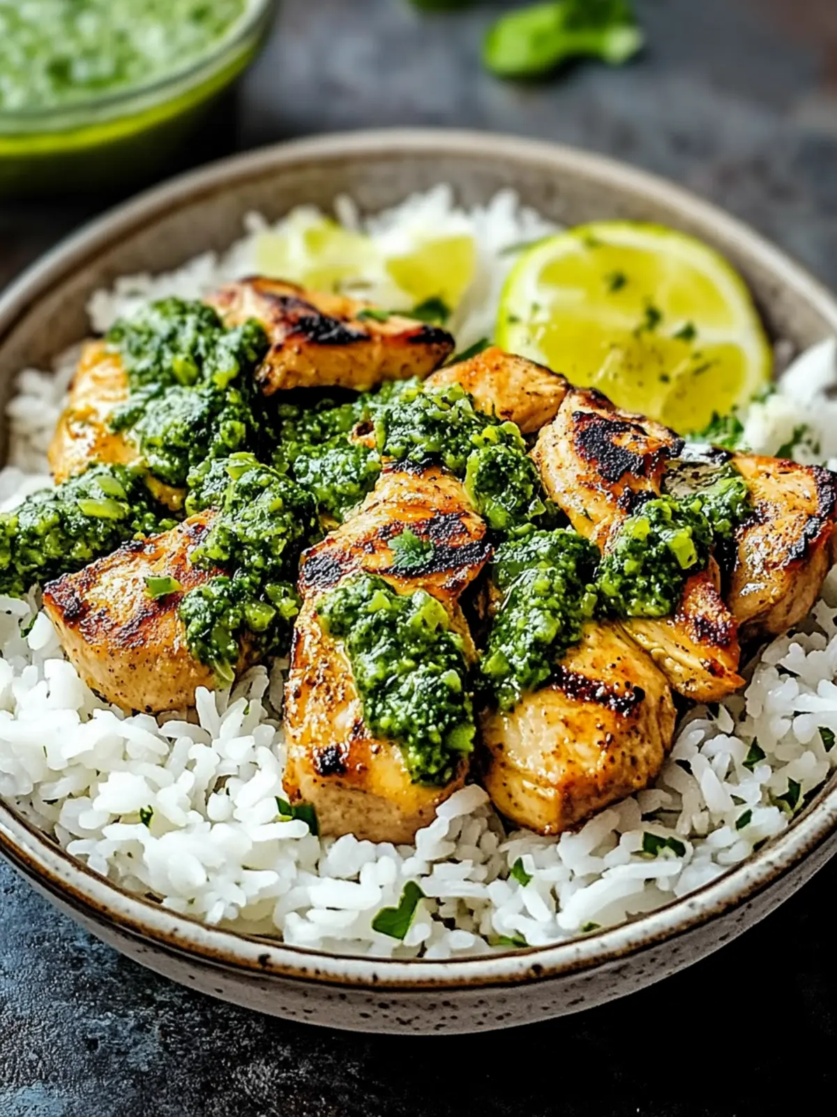 Peruanisches Huhn und Reis mit grüner Sauce – Genuss pur! 4 Peruanisches Huhn und Reis mit grüner Sauce genießen