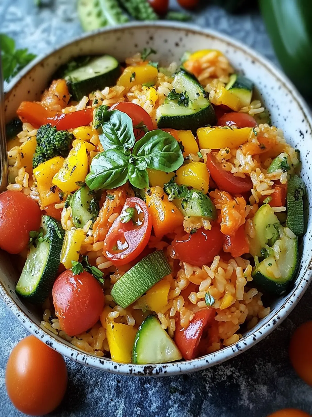 Leckere Vegetarische Reispfanne mit Gemüse: Schnell und gesund 3 Vegetarische Reispfanne mit Gemüse