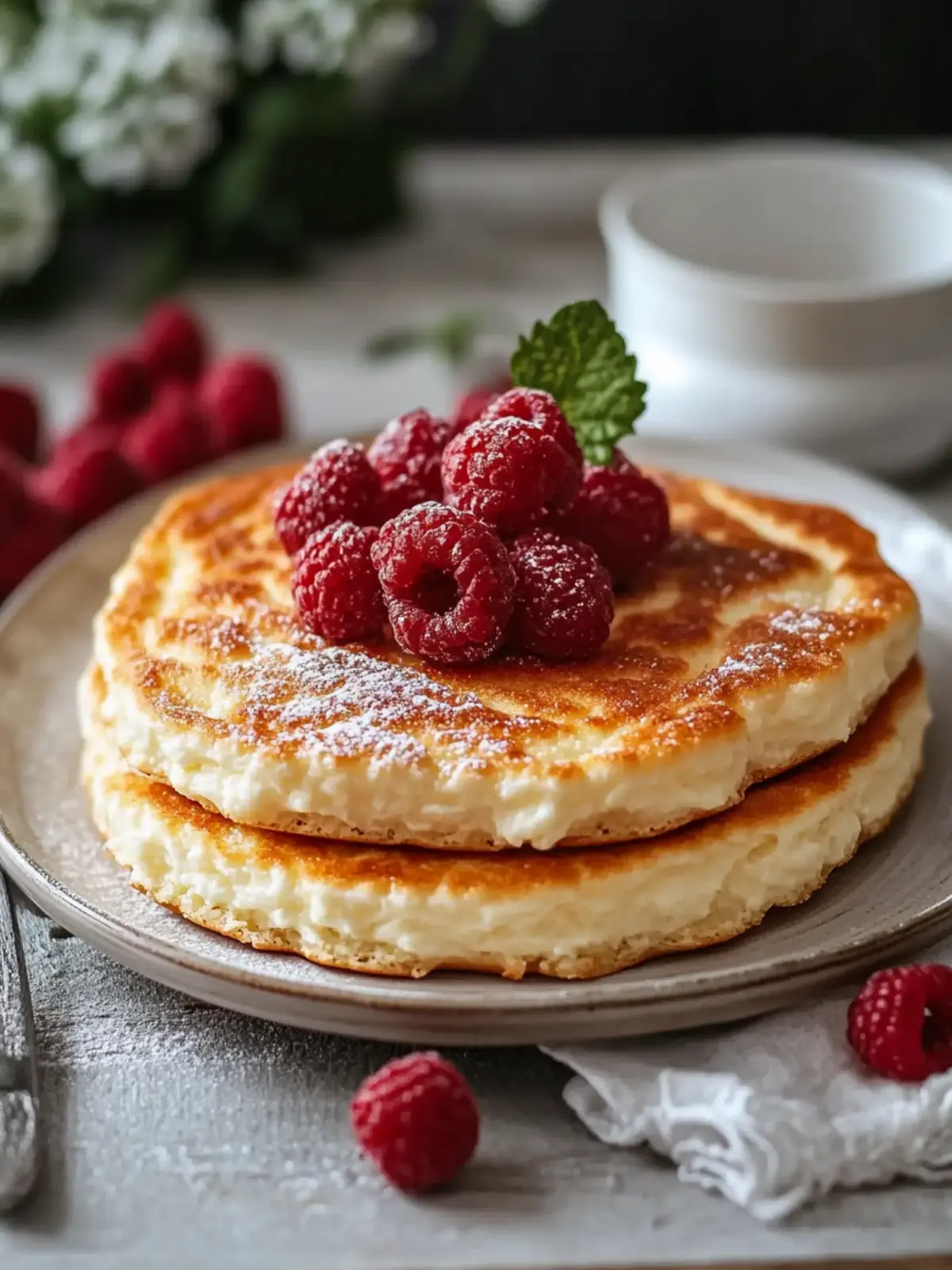 Flauschige Quark-Pfannkuchen: Proteinpower zum Frühstück 2 Flauschige Quark-Pfannkuchen