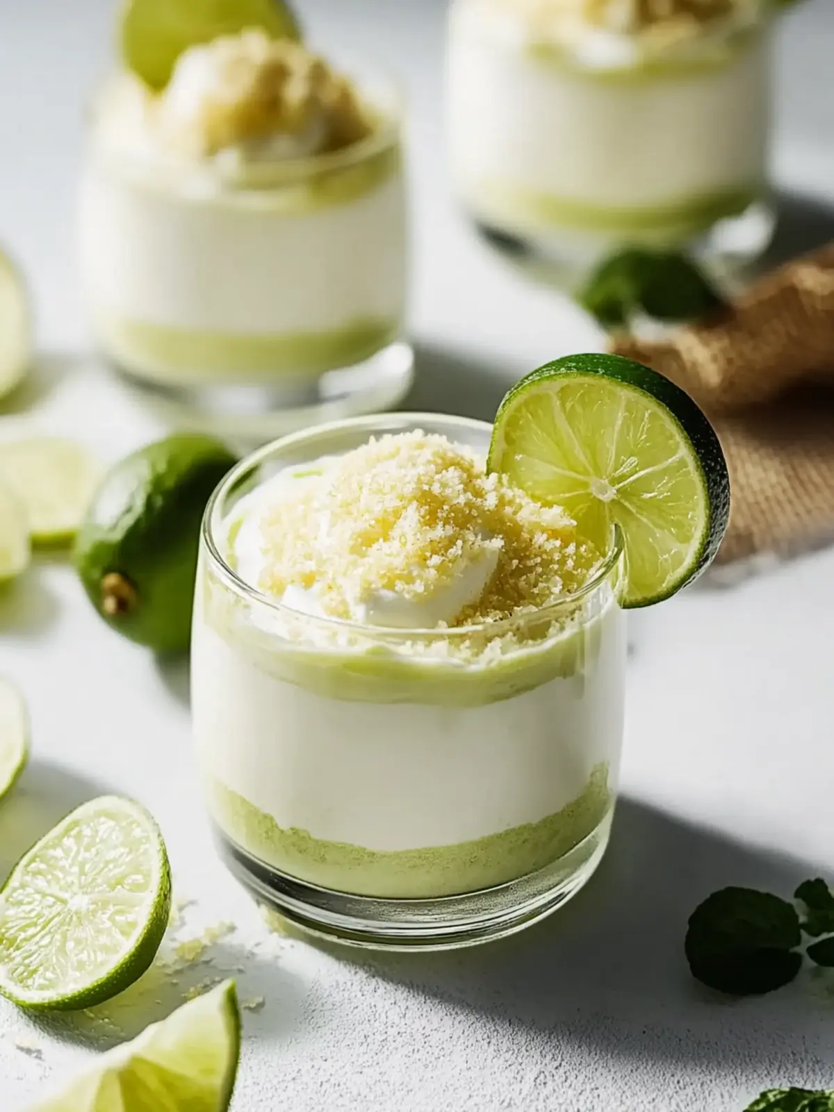 Leckere Limetten-Mousse mit Joghurt für heiße Sommertage 4 Lime-Mousse with yogurt
