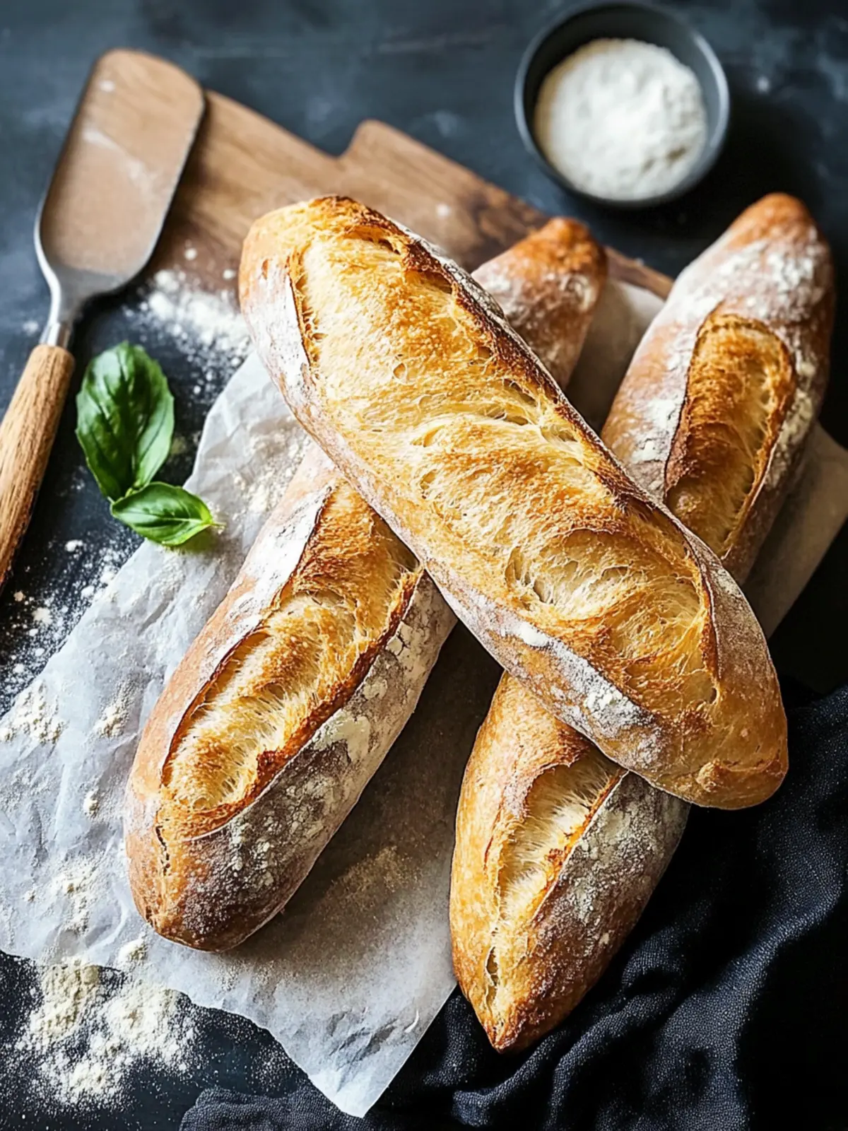 Baguette backen: Die einfache 4-Zutaten-Rezeptur für Genuss 2 Baguette backen